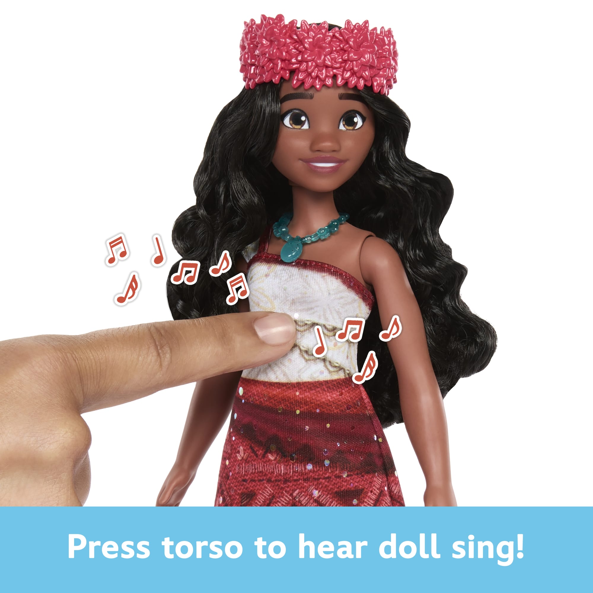 Disney Moana 2 Singing Adventure Moana Doll & Accessories. Sings We're Back in English - Image 3