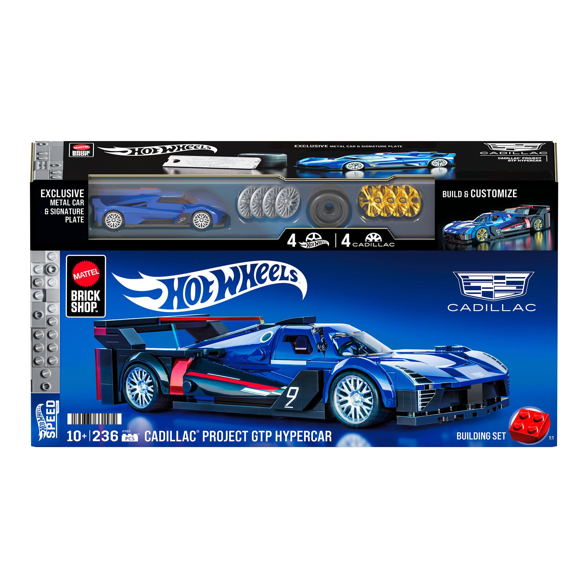 Mattel Brick Shop Hot Wheels Cadillac Project GTP Hypercar Building Set - Image 7