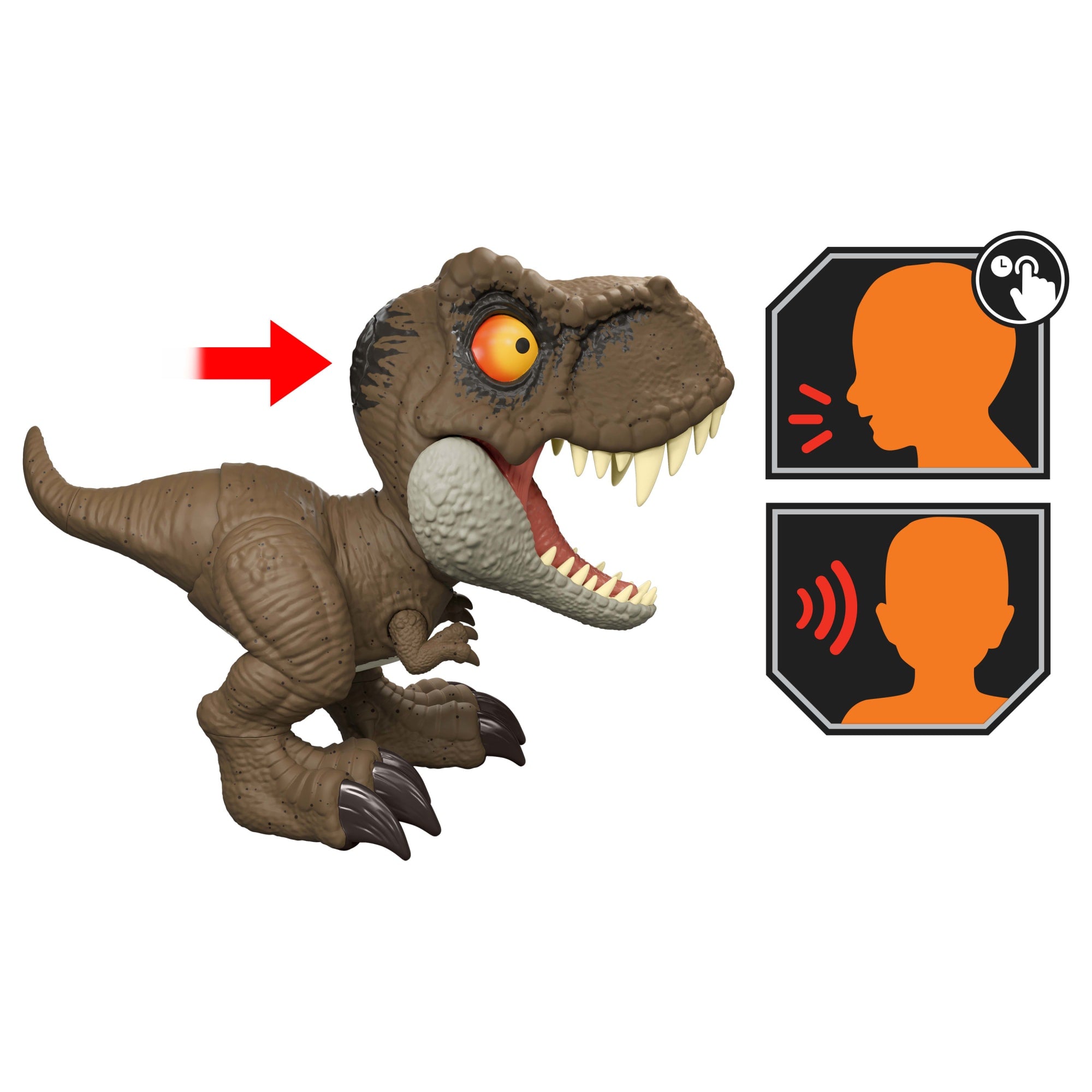 Jurassic World Dinossauro de Brinquedo Comando de Rugido Interativo T. Rex - Image 3