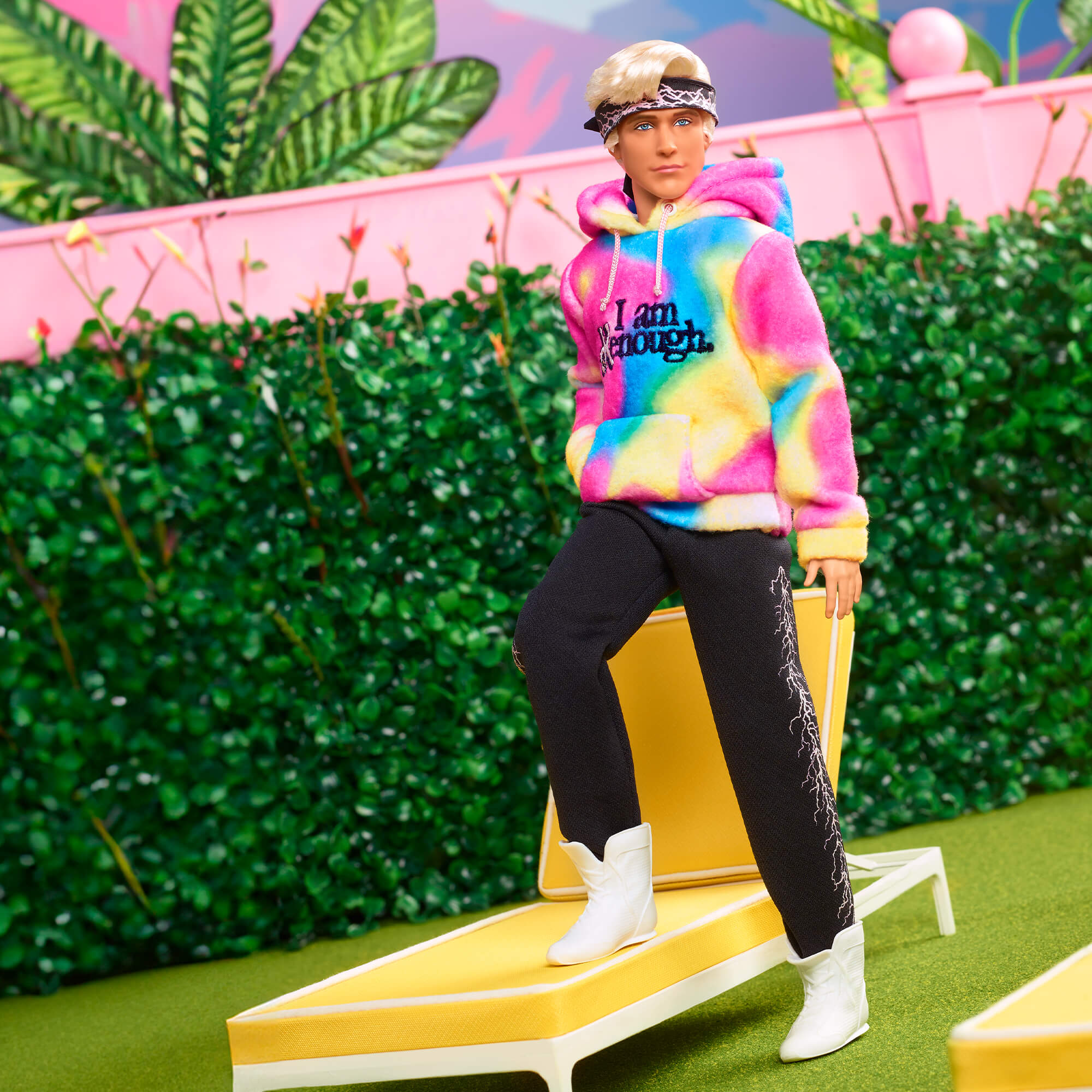 Ken Doll Wearing I Am Kenough Hoodie – Barbie The Movie - Image 2