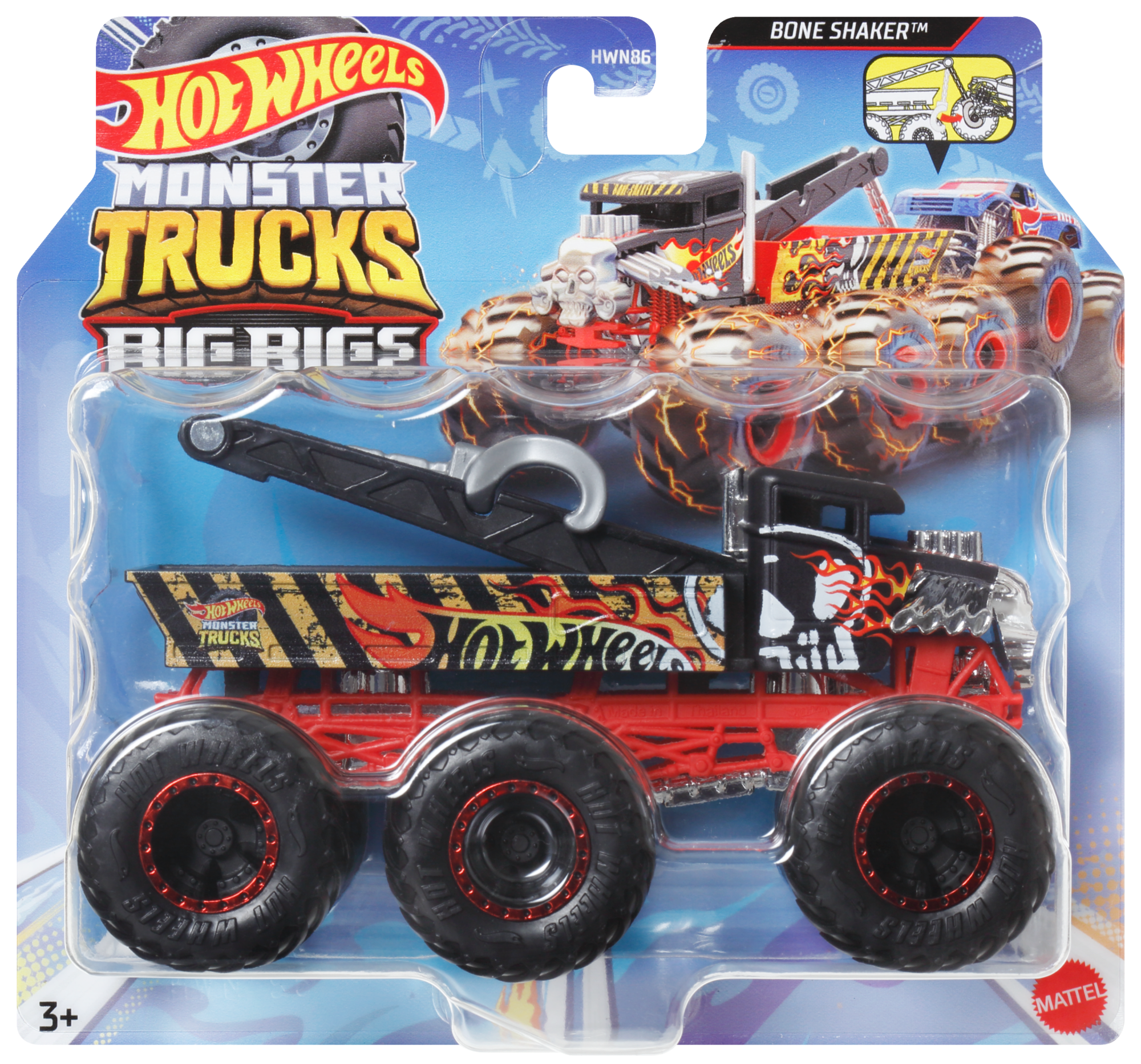 Hot Wheels Monster Trucks Big Rigs Camion à 6Roues - Image 6