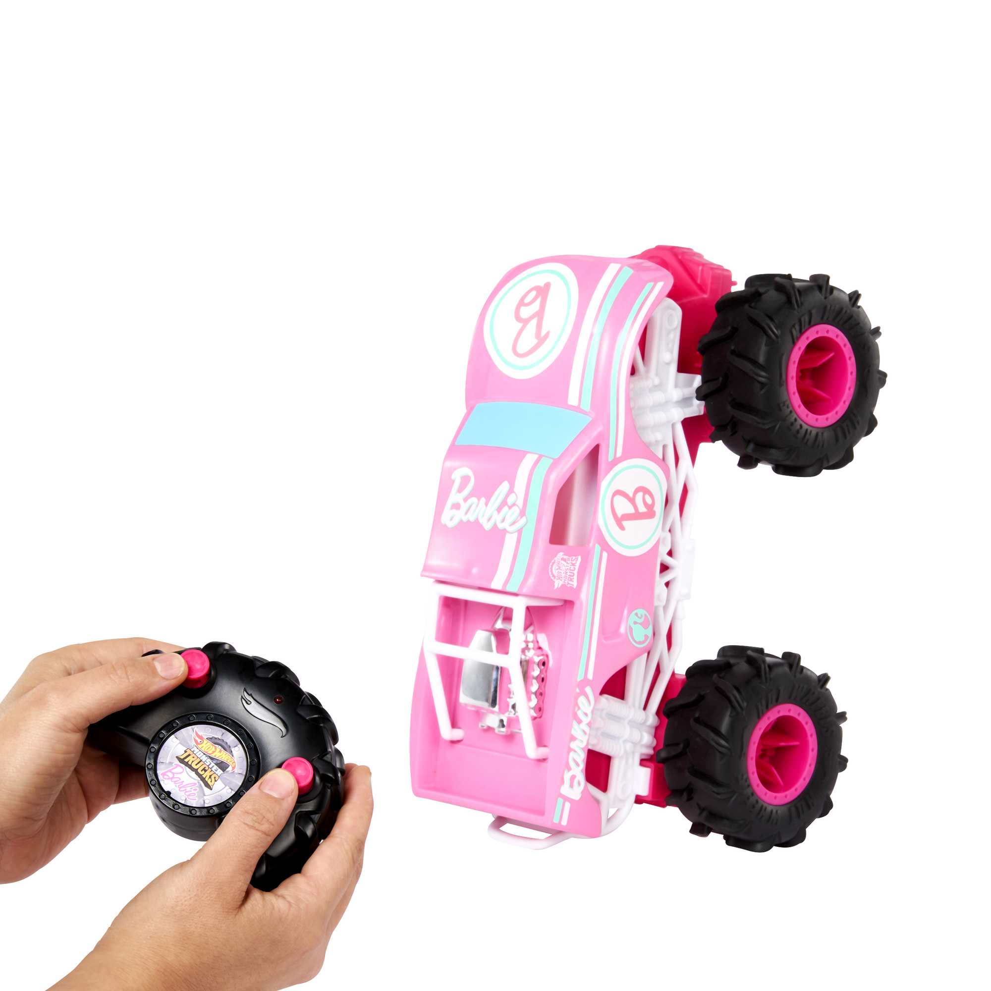 Hot Wheels Monster Trucks Vehículo a Control Remoto Barbie Escala 1:24 - Image 3