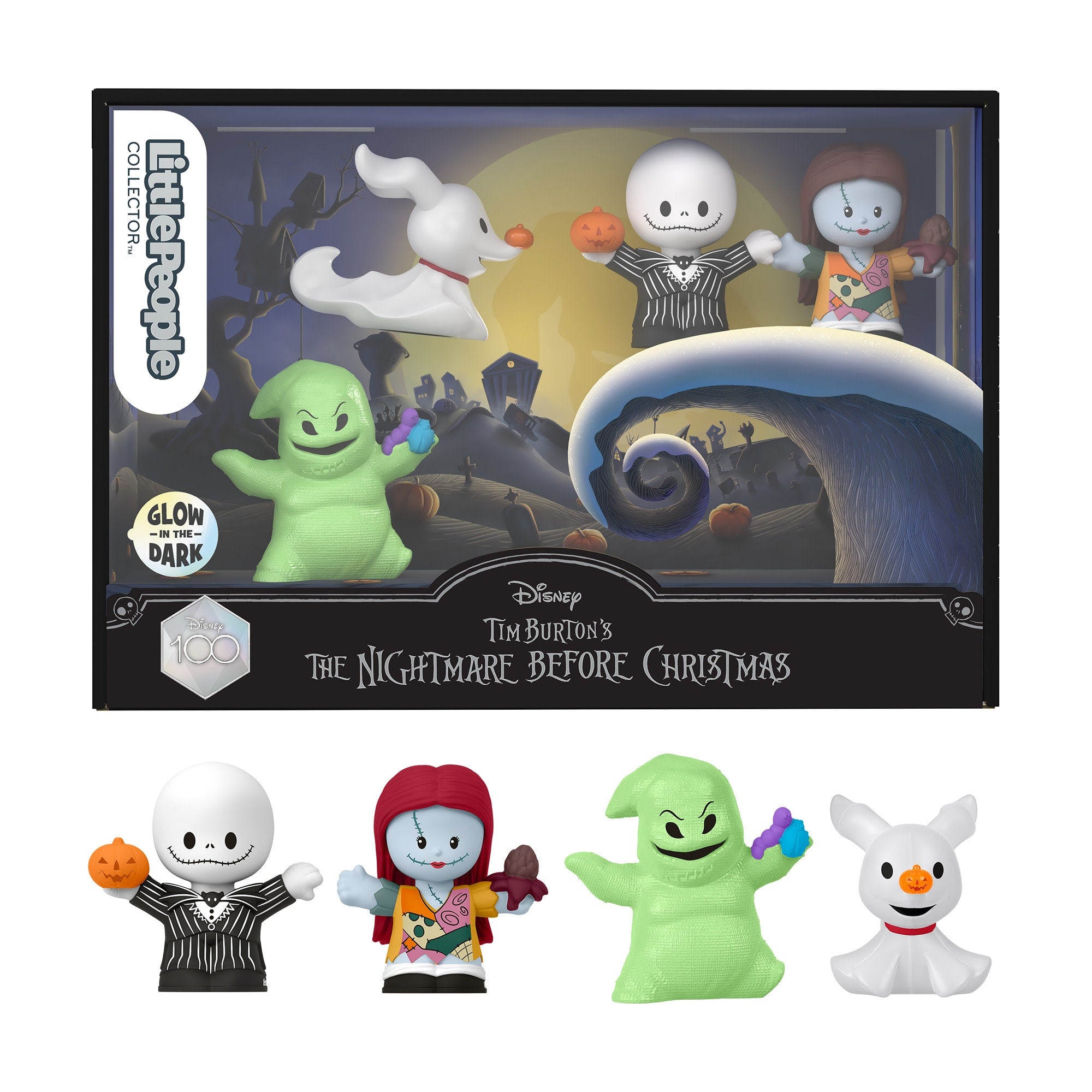 Little People Collector Disney Tim Burton's The Nightmare Before Christmas Set. 4 Figures