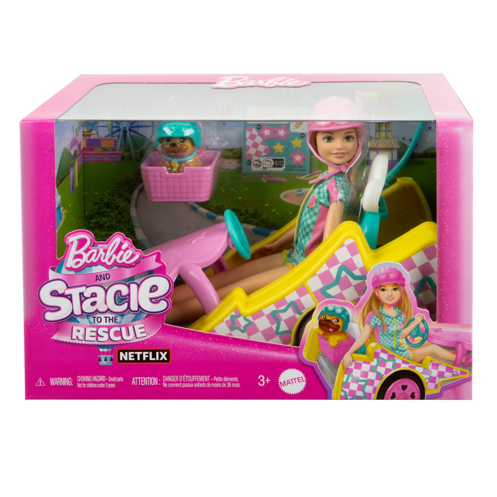 Barbie-Poupée Stacie Karting. Avec Kart. Chien et Accessoires - Image 6