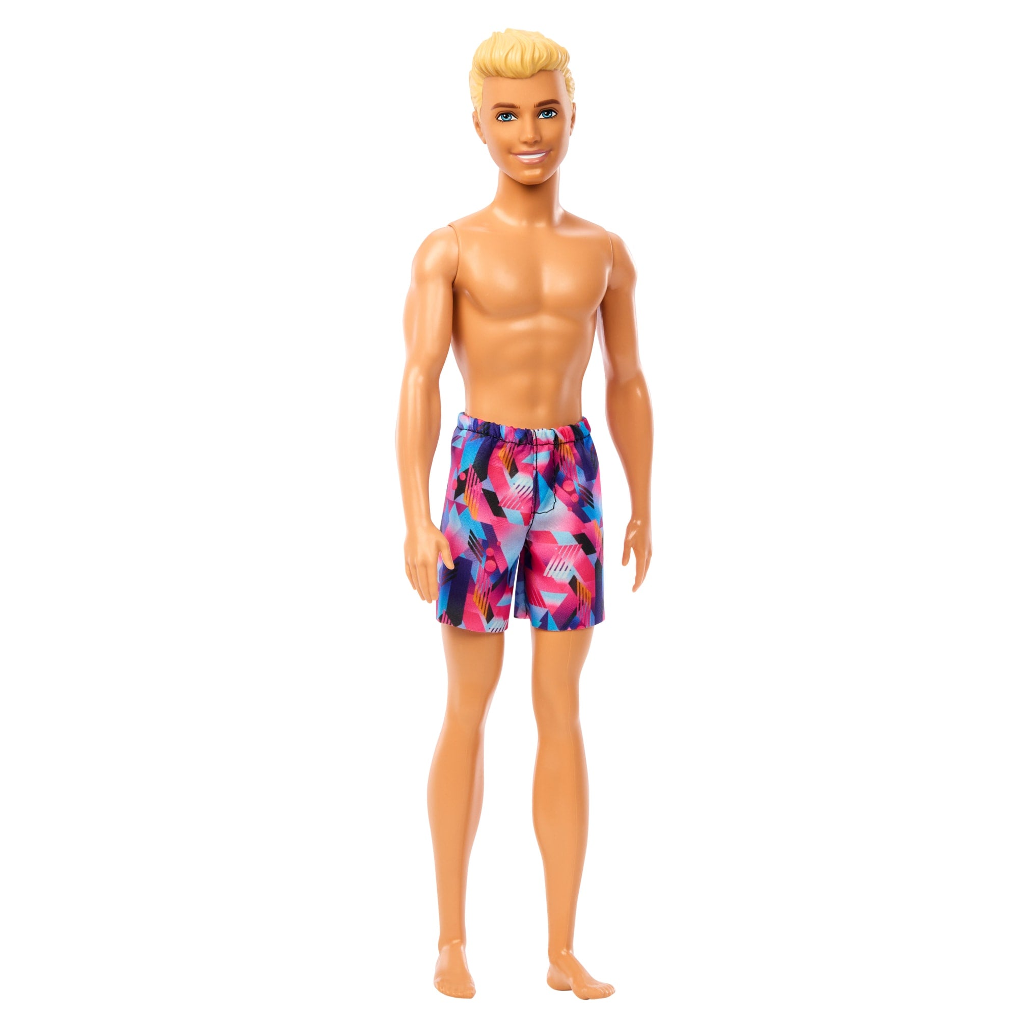 Beach Ken Doll With Blond Hair Wearing Purple Swimsuit - Image 4