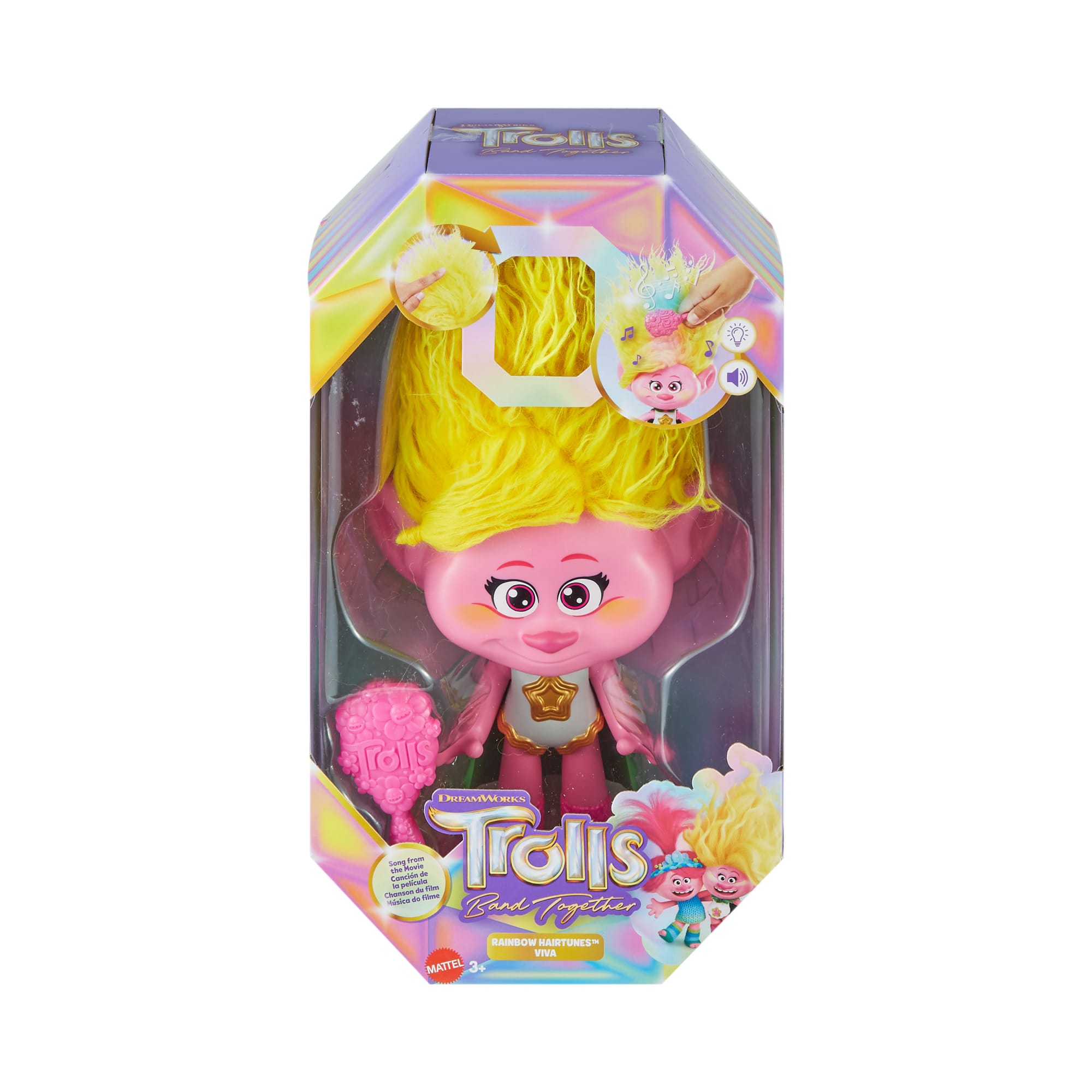 Dreamworks Trolls Band Together Rainbow Hairtunes™ Poupée Viva - Image 6