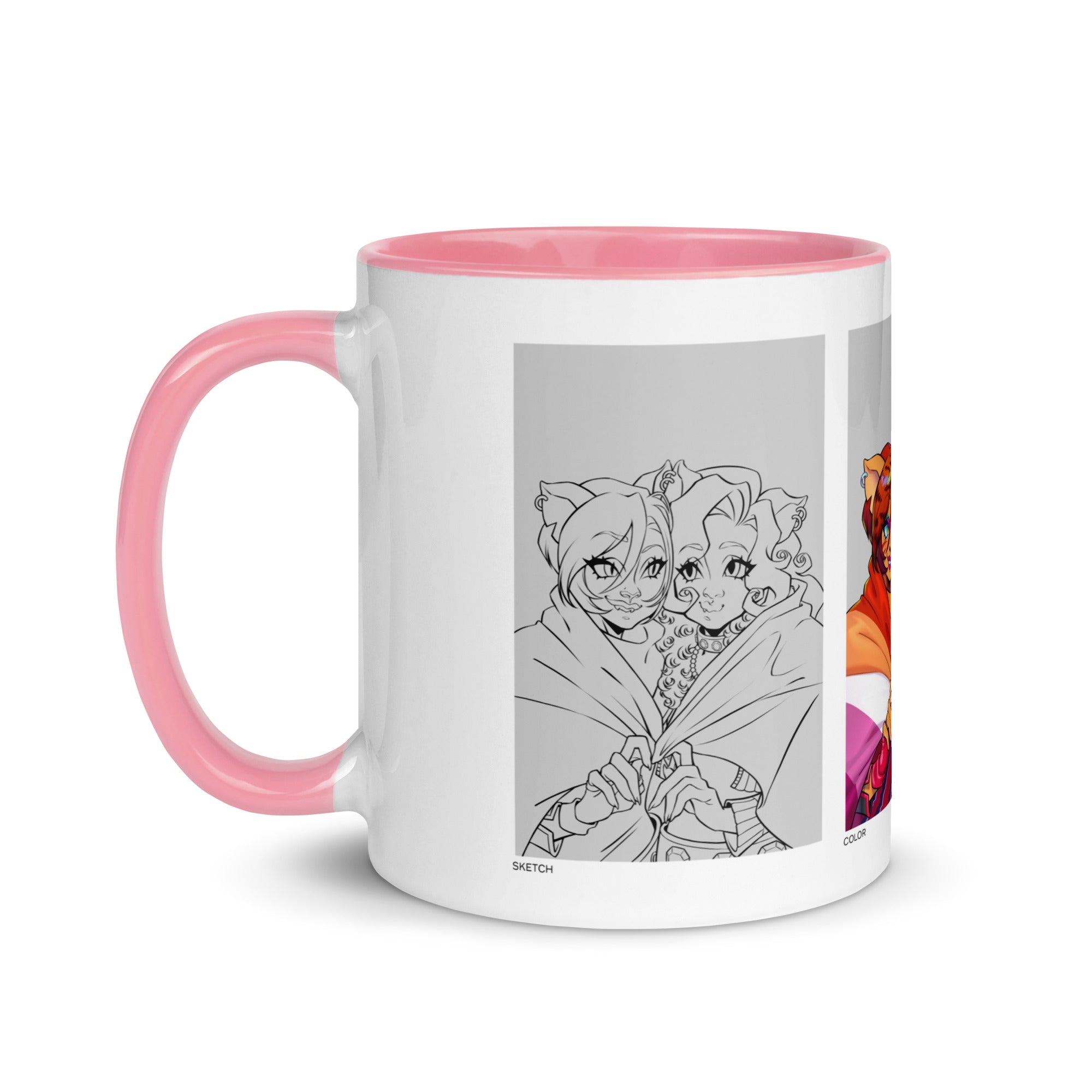 Monster High Pride Toralei & Clawdeen White Mug - Image 3