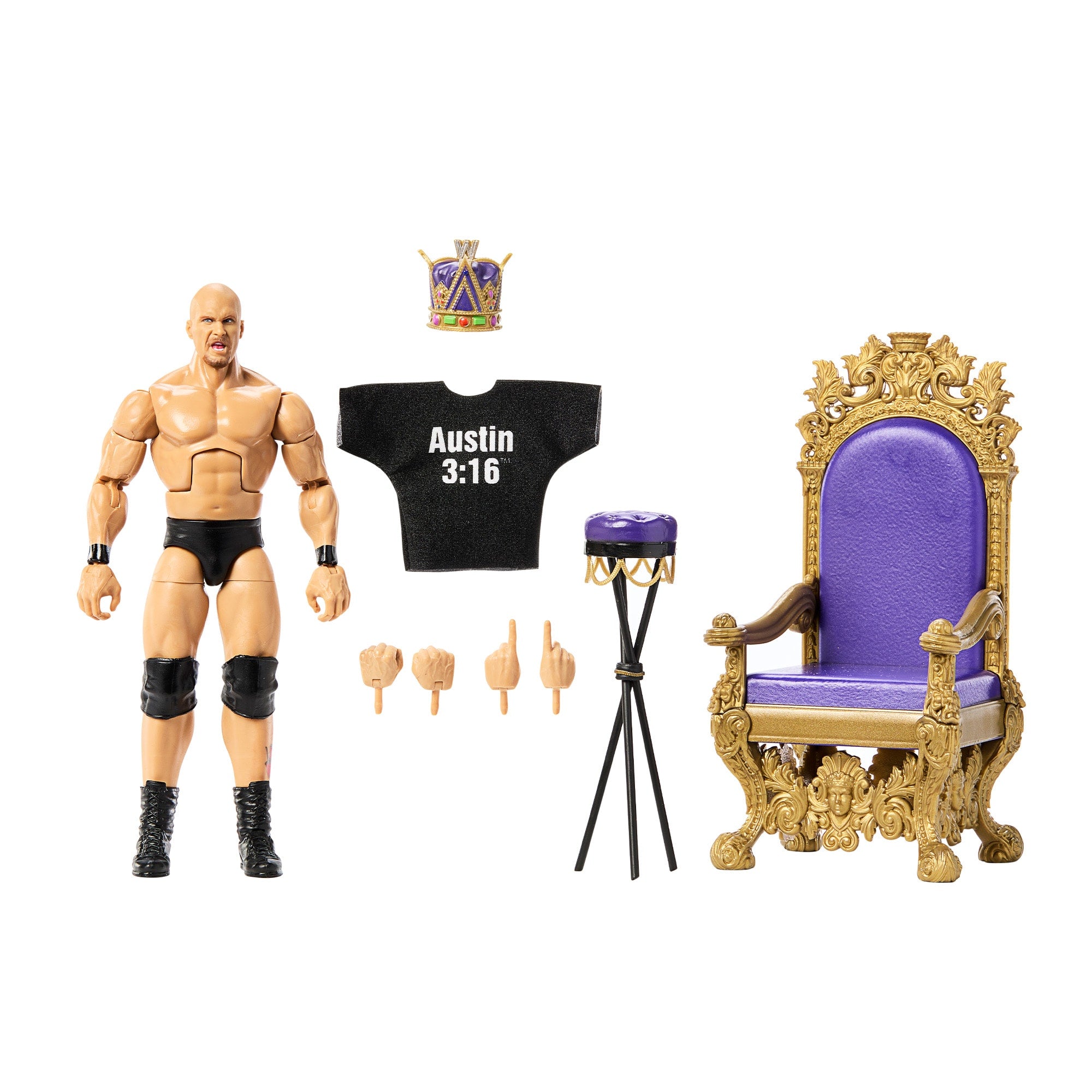 WWE Elite Collection Stone Cold Steve Austin Figure - Image 7