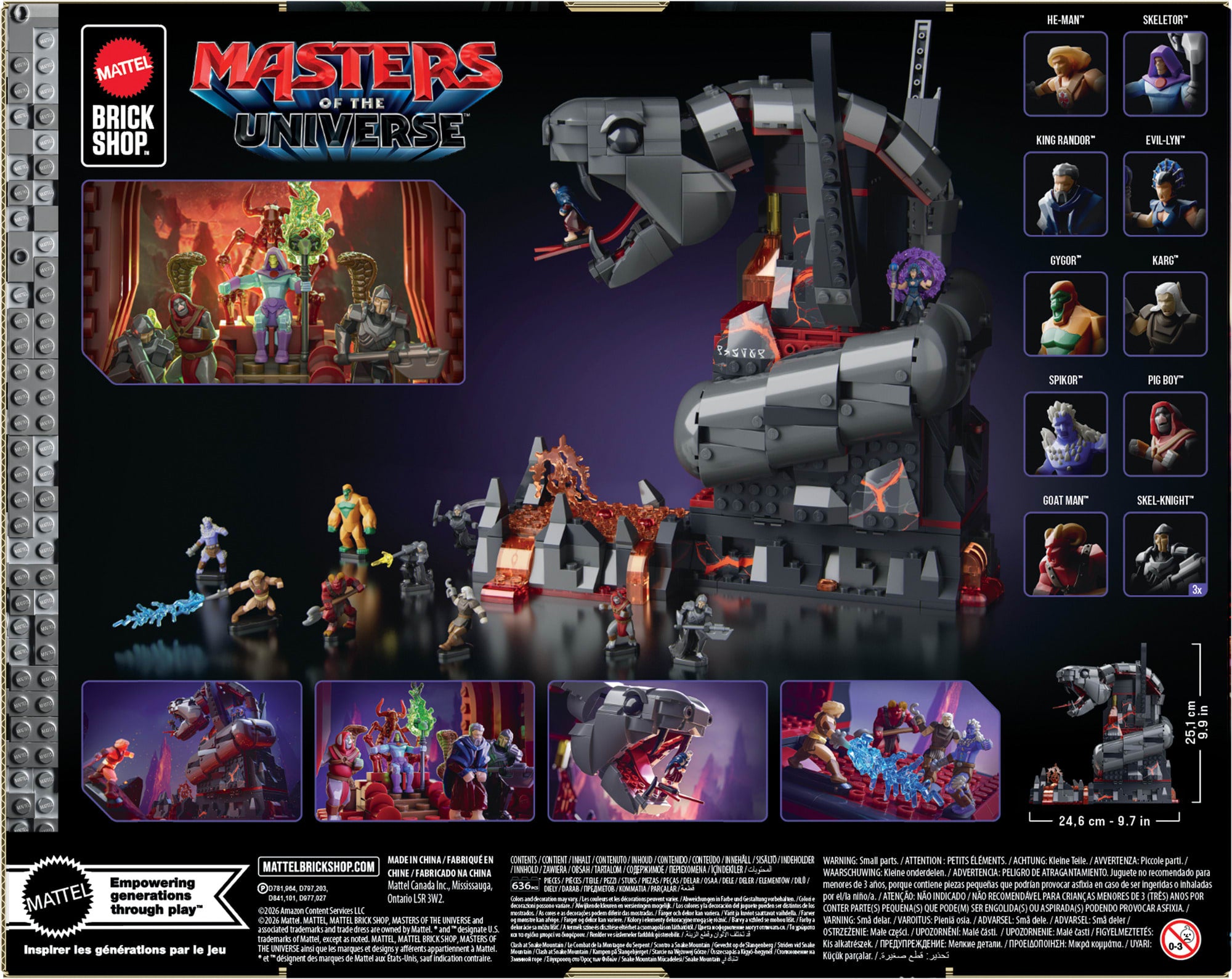 Mattel Brick Shop Masters of the Universe Clash at Snake Mountain Building Set - Image 10