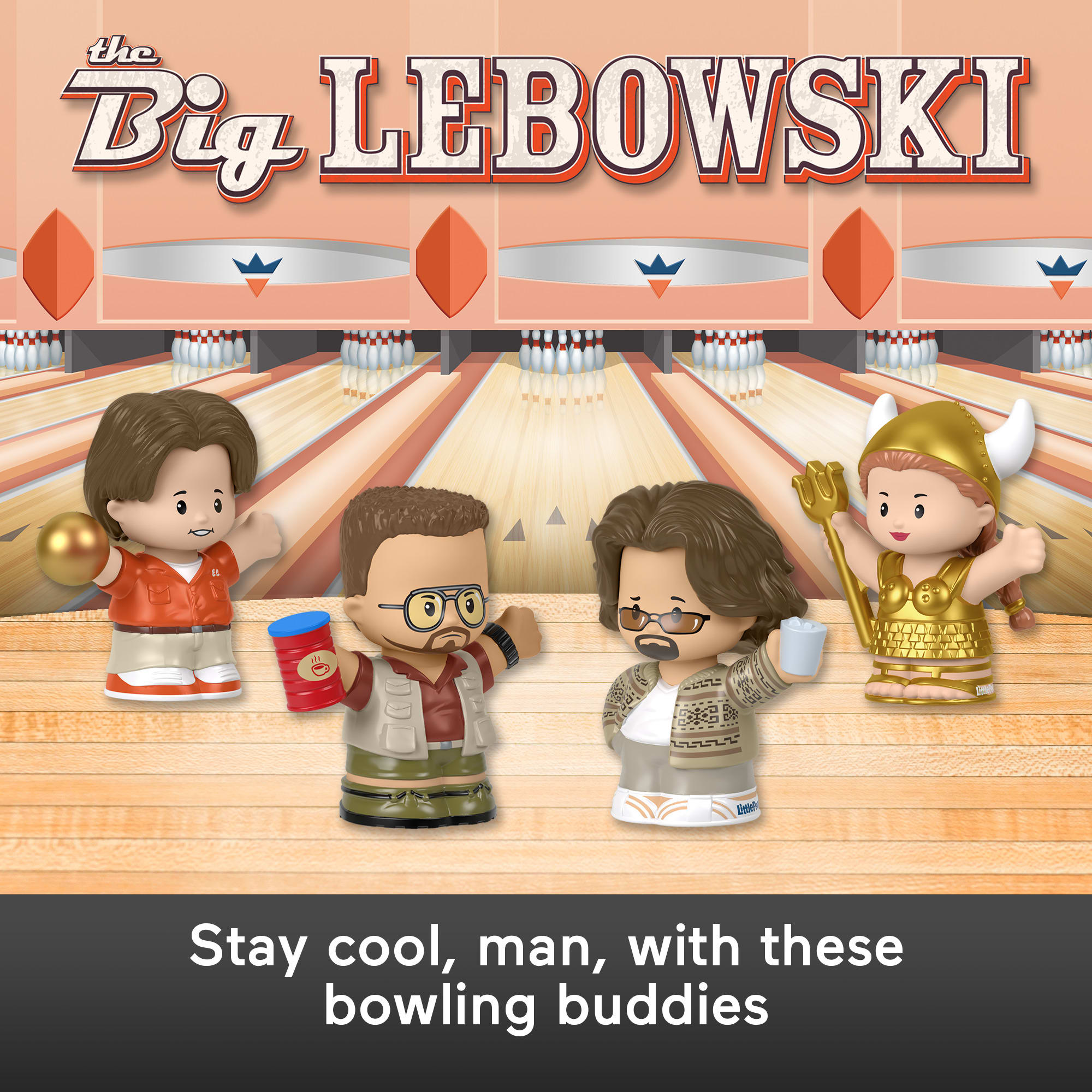 Fisher-Price Little People Collector The Big Lebowski Special Edition Set For Adults & Fans. 4 Figures - Image 2