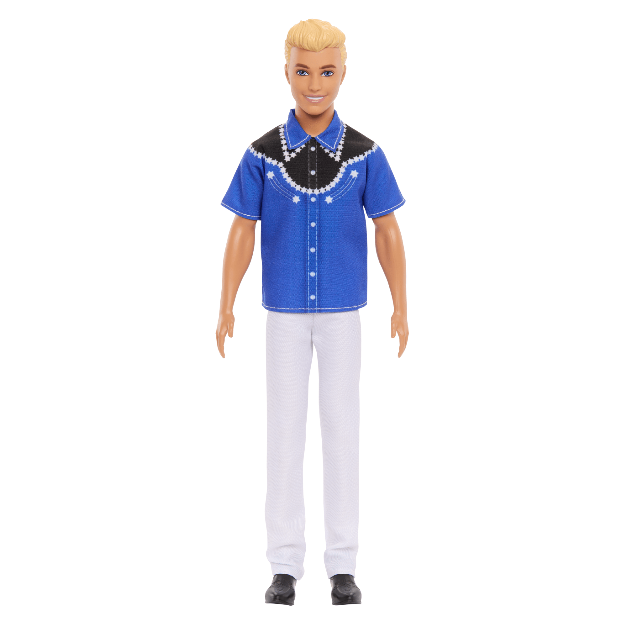 Barbie Fashionista Muñeco Ken Camisa Azul con Negro - Image 4