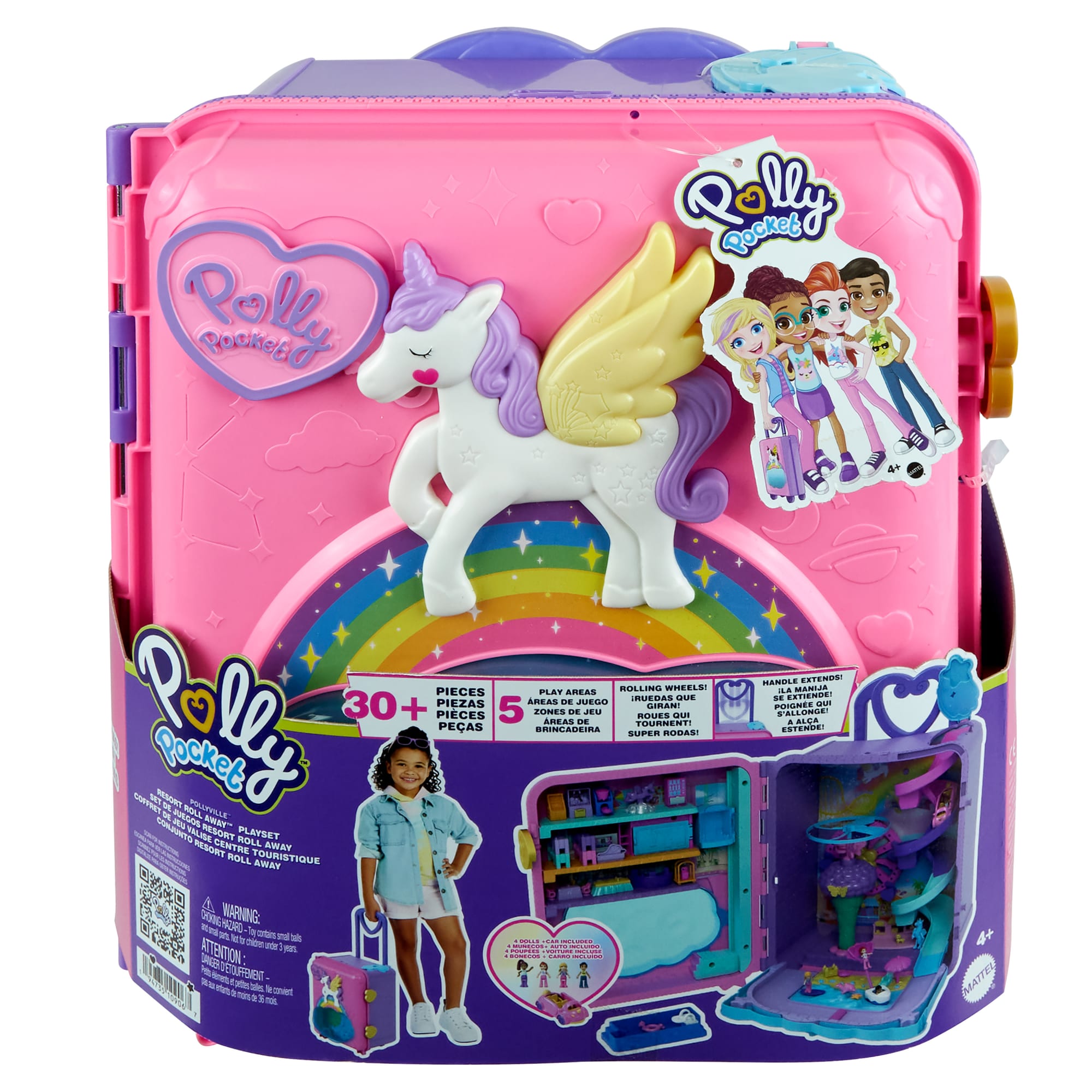 Polly Pocket Dolls Pollyville Resort Roll Away Playset - Image 6