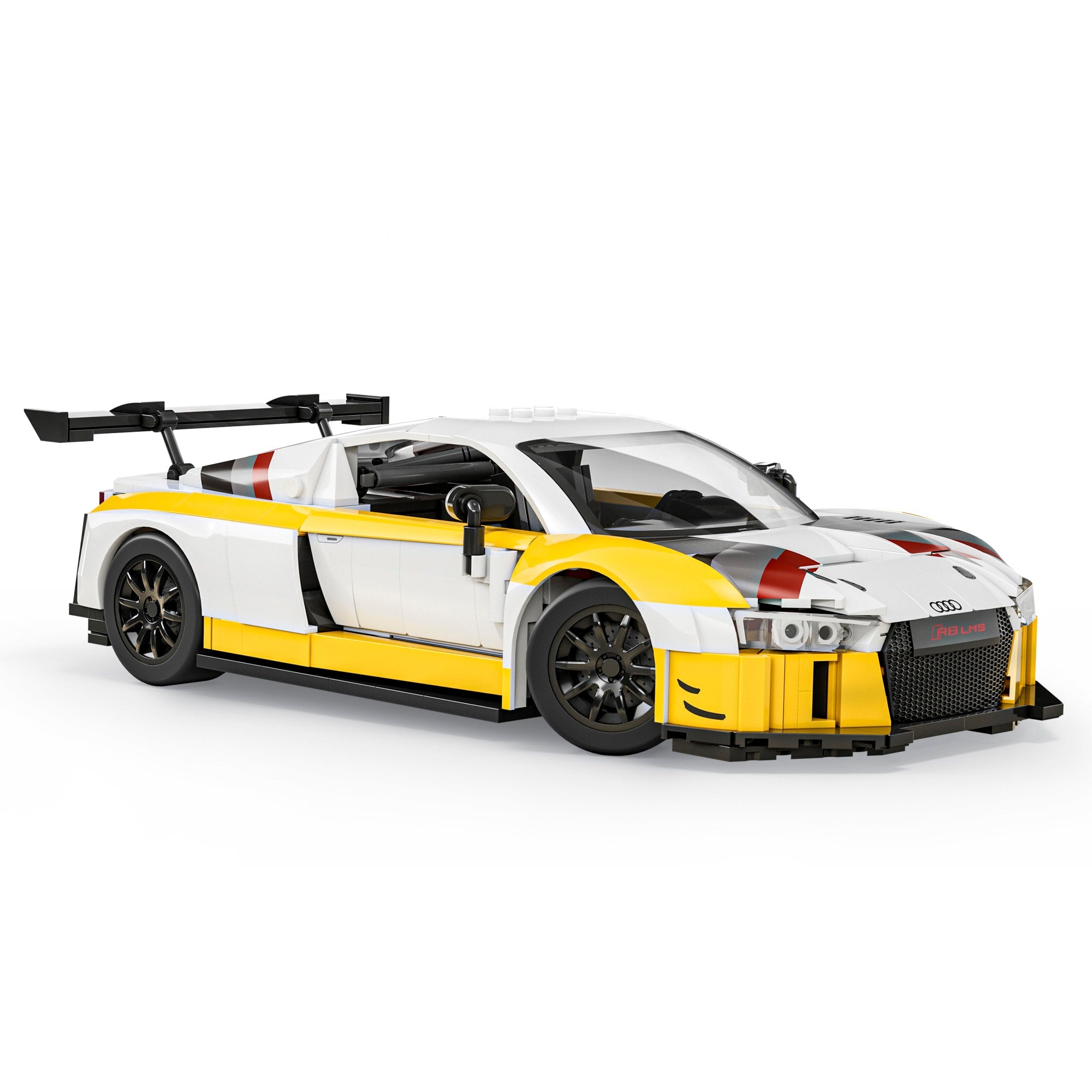 Mattel Brick Shop Hot Wheels '15 Audi R8 LMS Building Set - Image 2