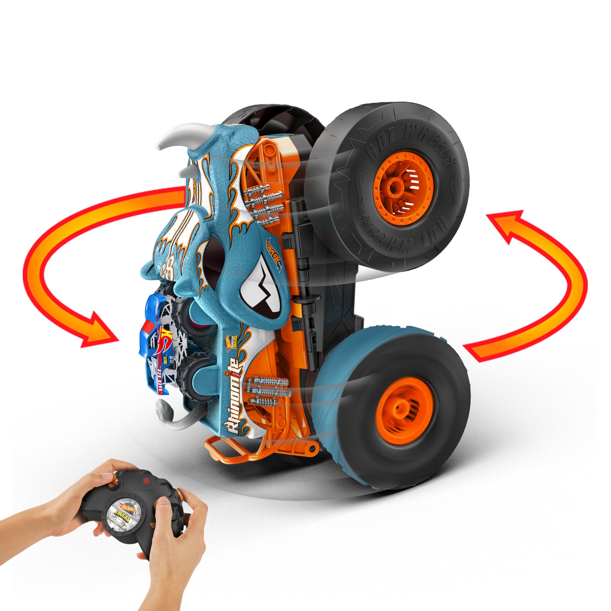 Hot Wheels-Rhinomite Transformable Radiocommandé 1/12 Race Ace 1/64 - Image 4