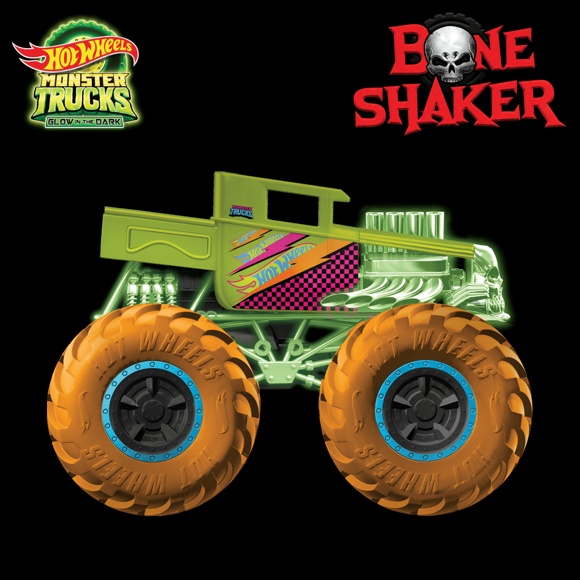 Hot Wheels Monster Trucks Die-Cast 1:64 Scale Toy Truck That Glows in The Dark - Image 4
