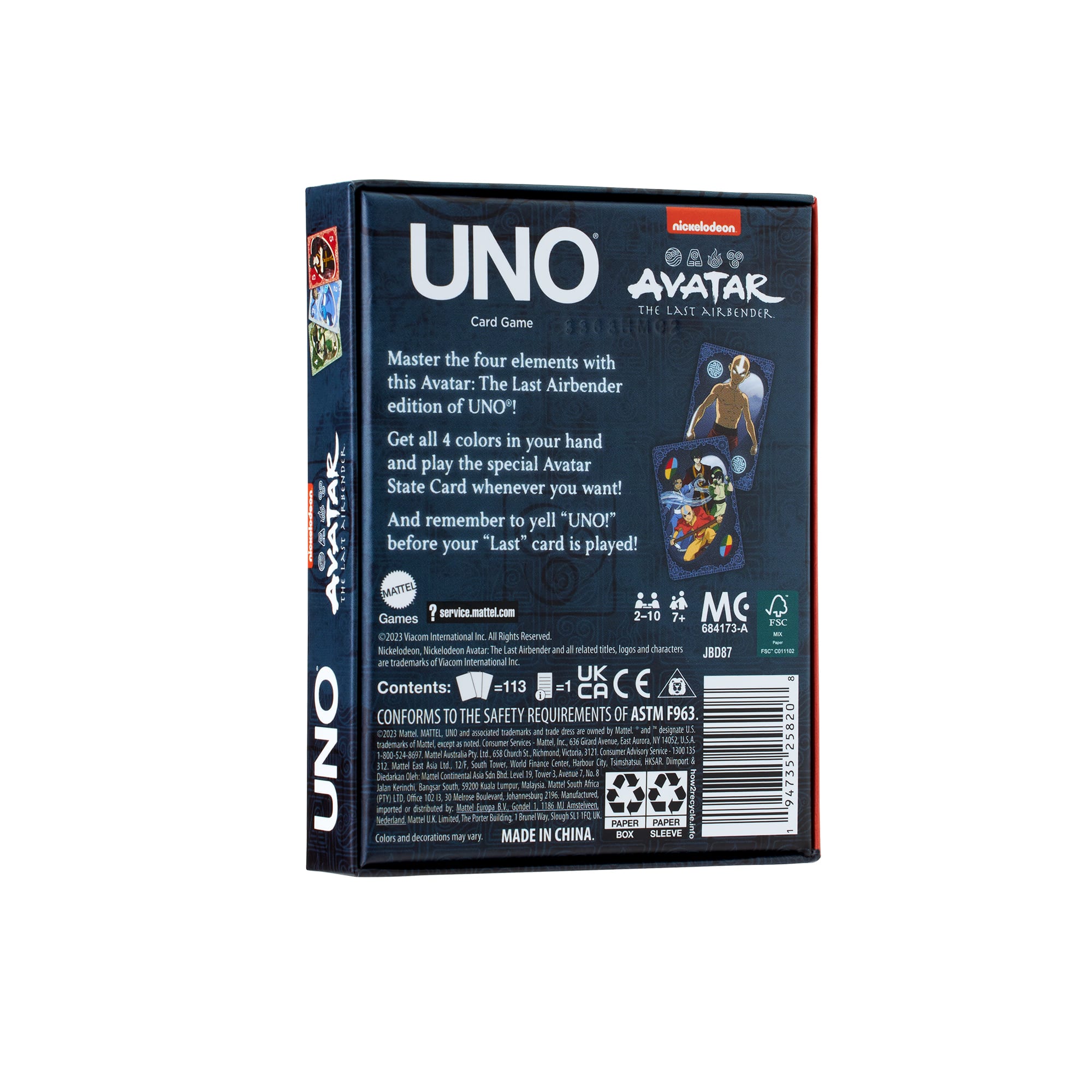 Mattel Games UNO Fandom Avatar: The Last Airbender Card Game With Collectible Foil Card For Kids. Adults & Family Night - Image 6