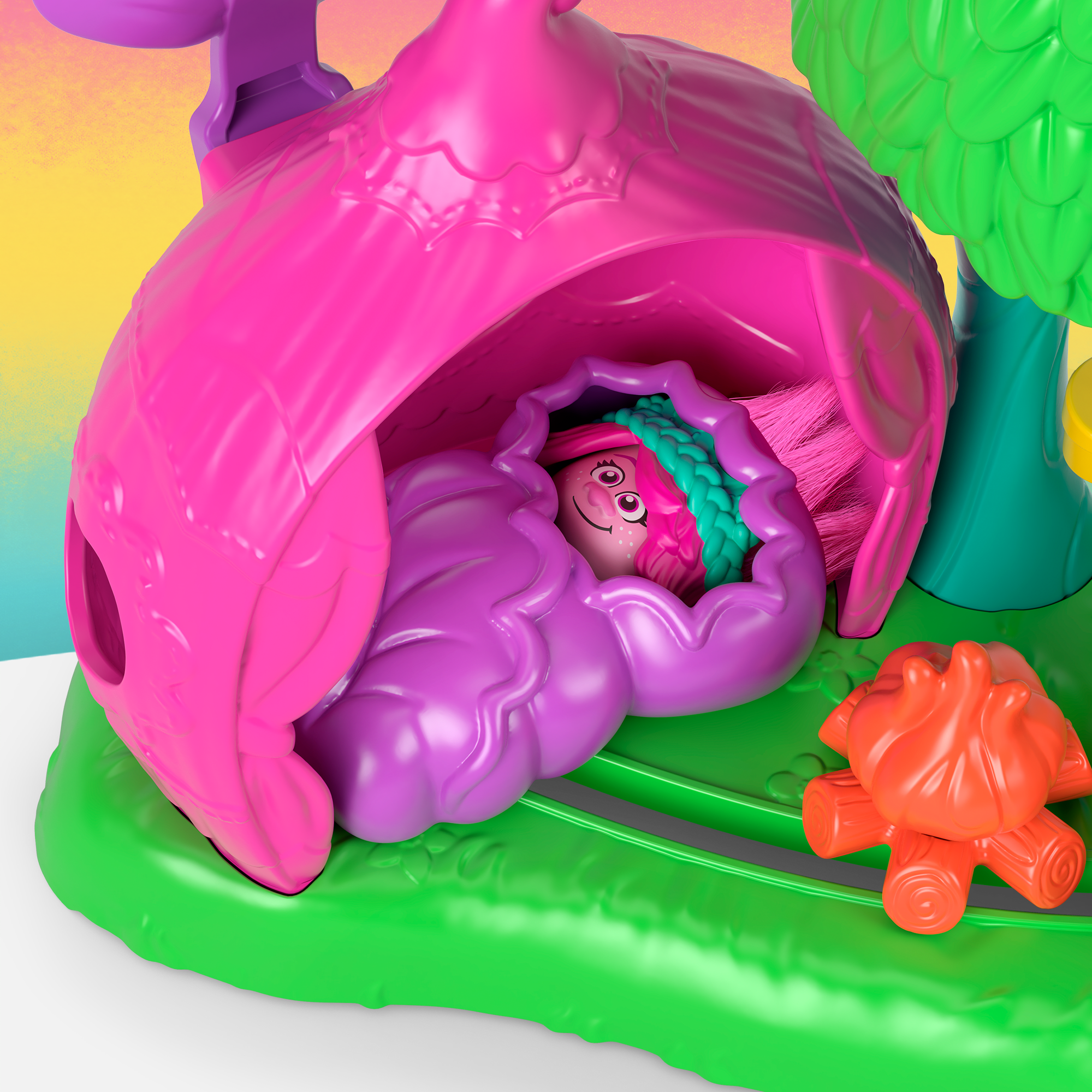 Imaginext Dreamworks Trolls Coffret Camping Fleurs Souriantes - Image 2