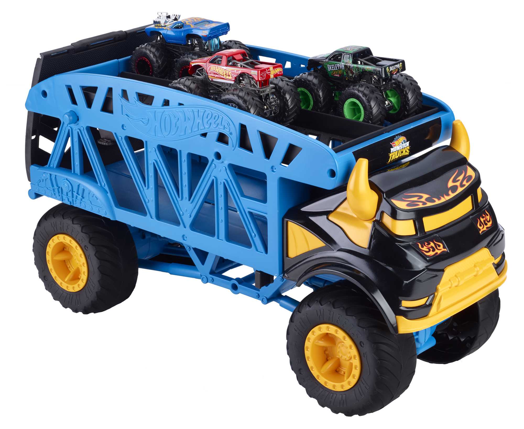 Hot Wheels Monster Trucks Monster Mover+3 Trucks Vehicle - Image 4