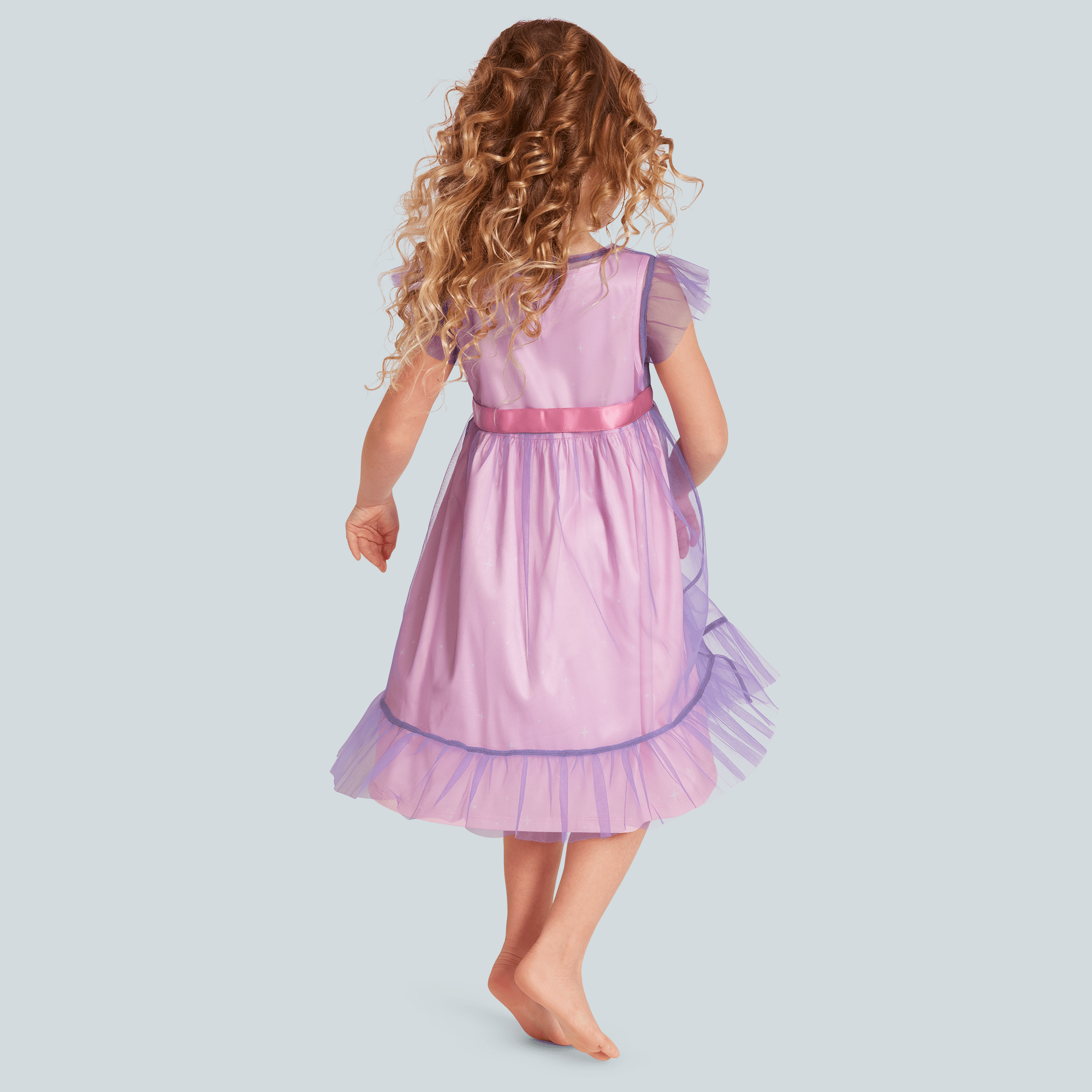 Royal Ruffles Nightie & Robe for Little Girls - Image 3