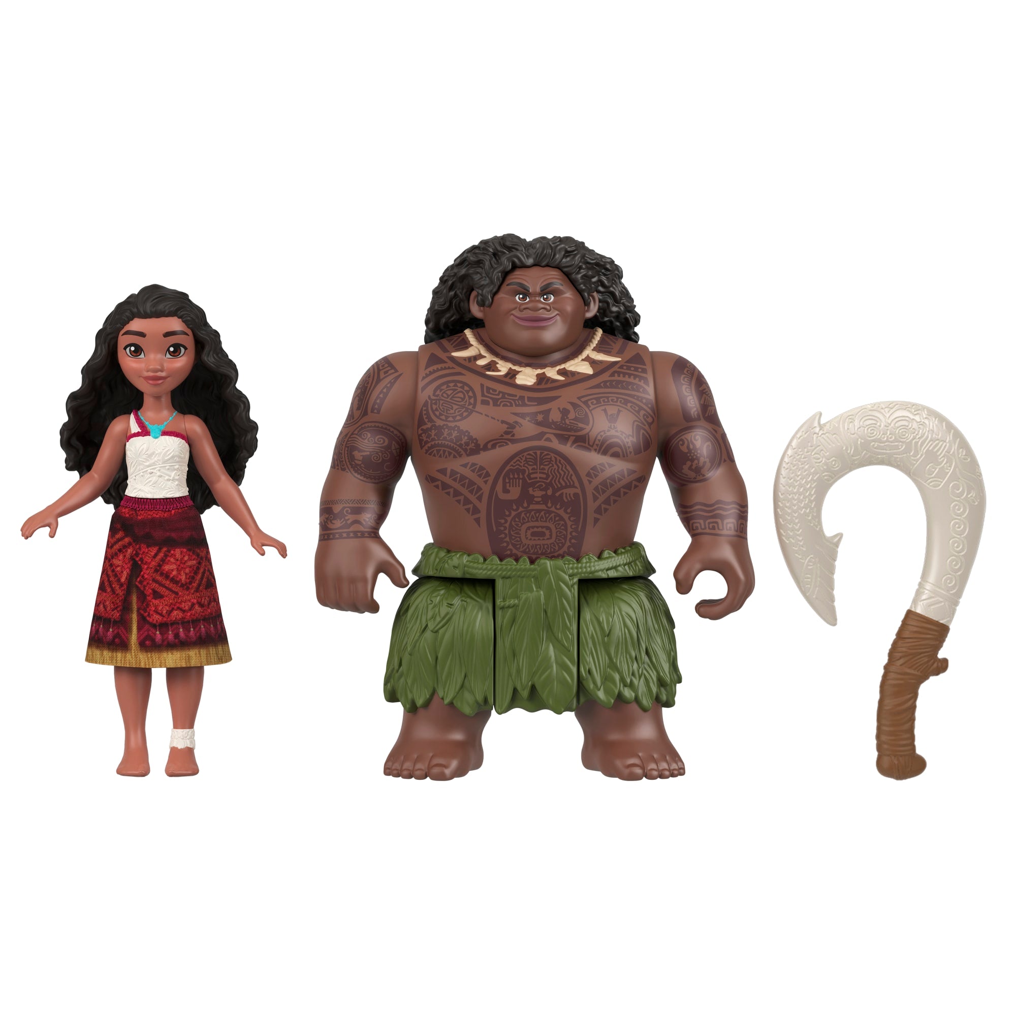 Disney Moana 2 Moana & Maui Ocean Adventures 2-Pack Small Dolls & Accessory Set - Image 2