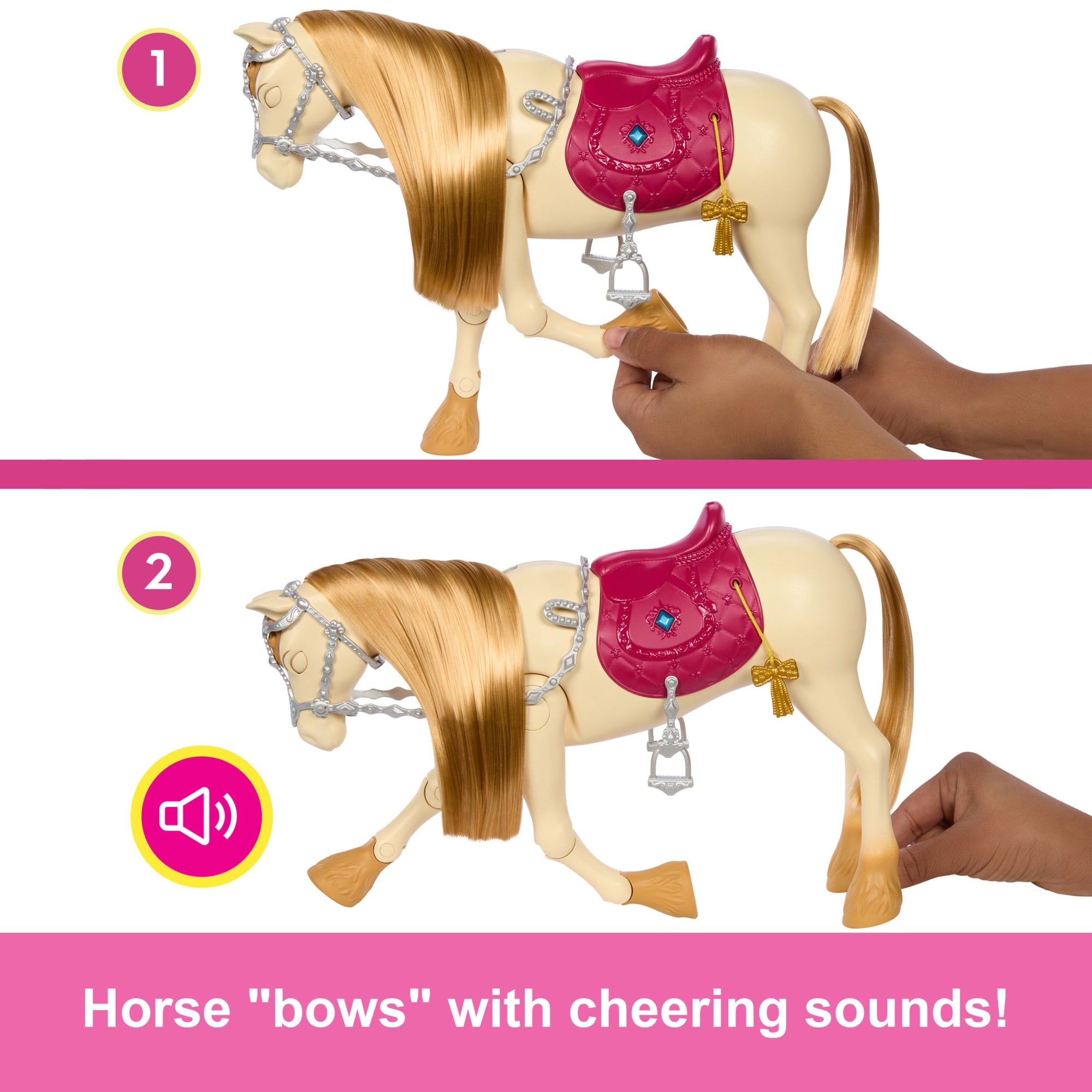 Barbie Mysteries: The Great Horse Chase Interactive Toy Horse With Sounds. Music & Accessories - Image 3