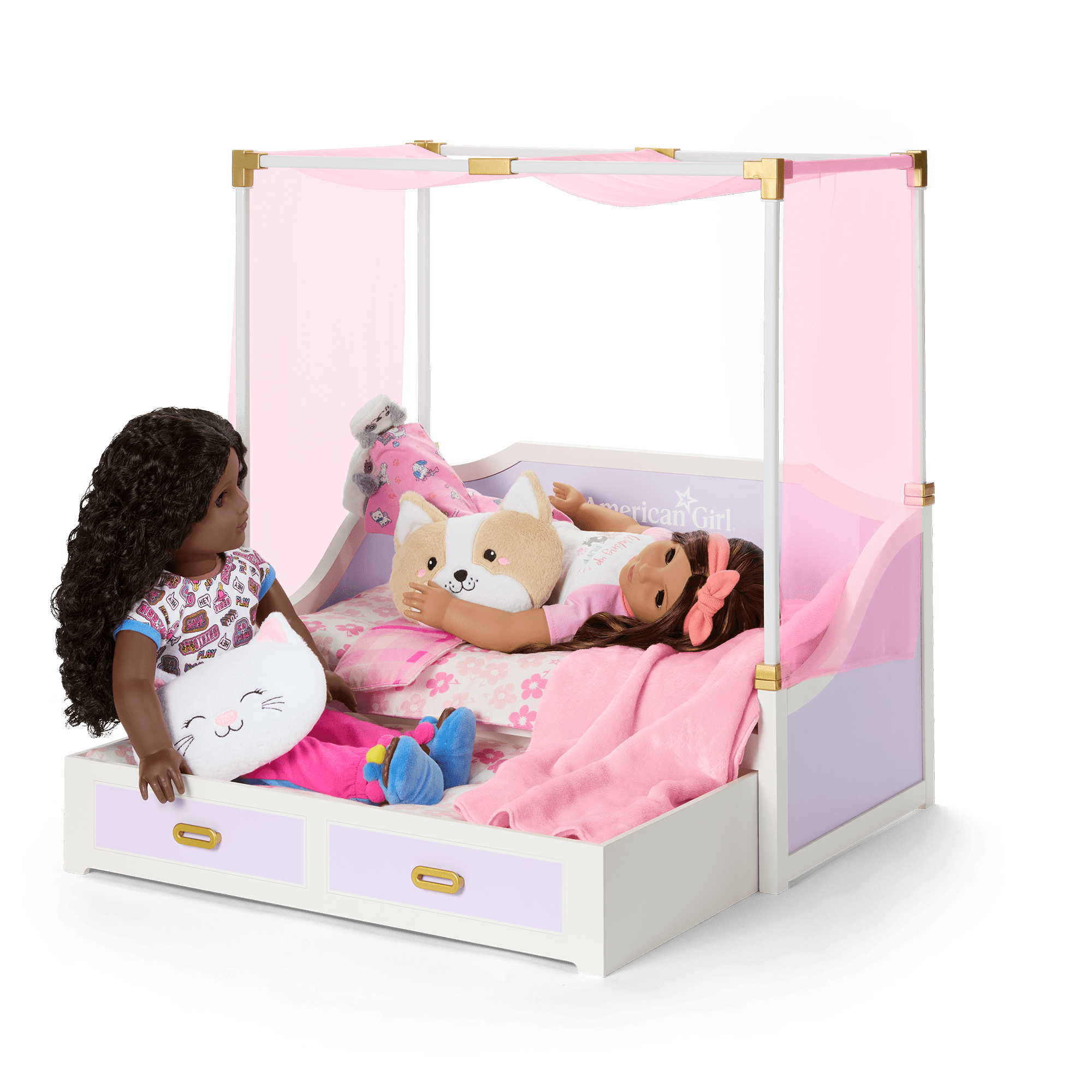 All Set for Sleepovers Canopy Bed for 18-inch Dolls - Image 11