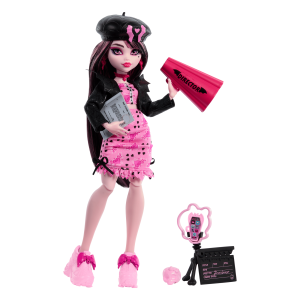Monster High Fearbook Draculaura Fashion Doll With Jacket. Yearbook. And Movie Club Accessories