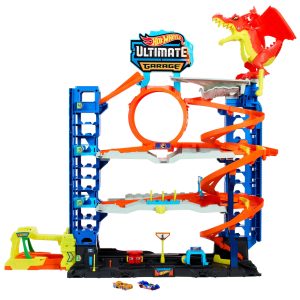 Hot Wheels City Ultimate Garage Playset From Let's Race With 2 Toy Cars & Storage For 50+ Cars