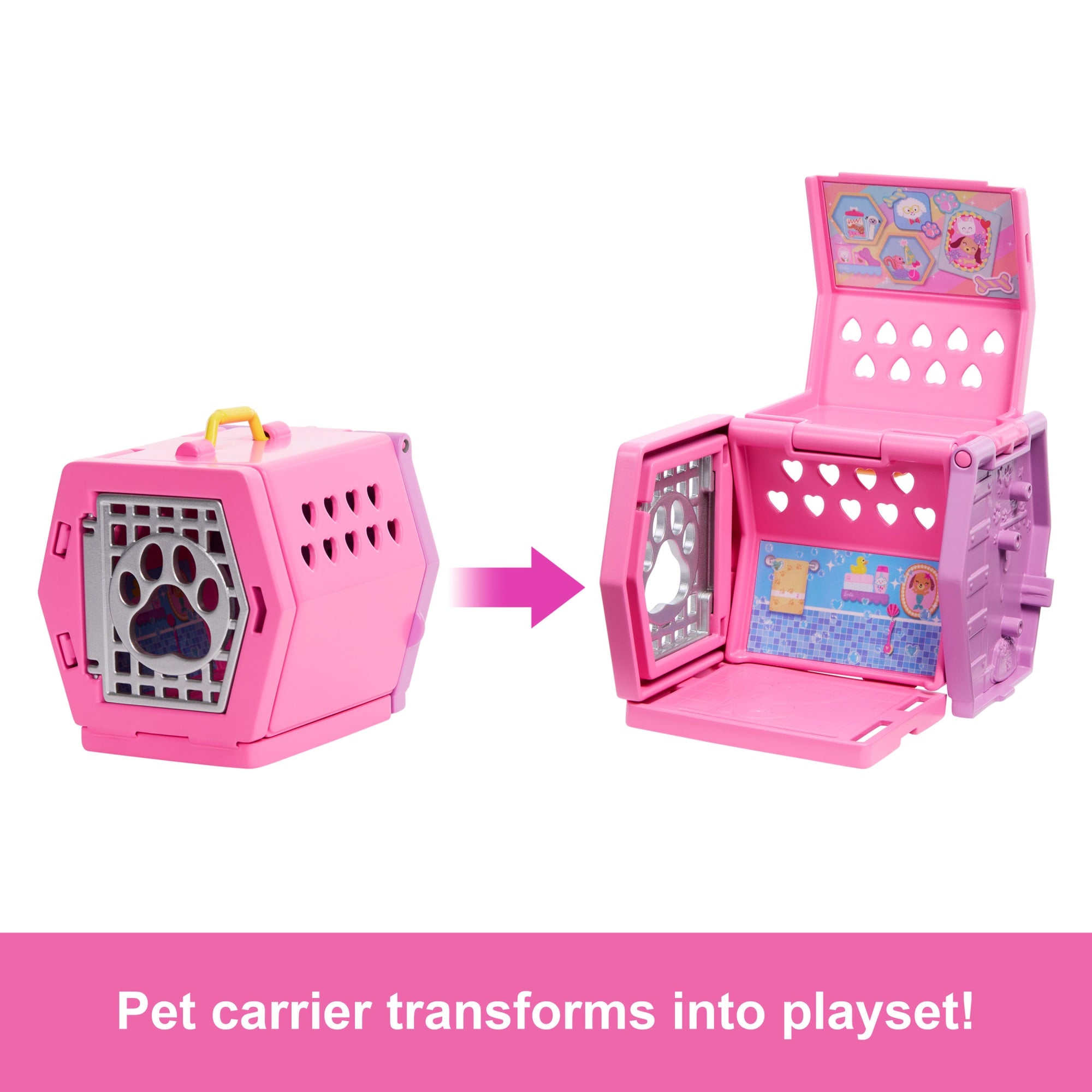 Barbie Chelsea Puppy Carrier Playset. Small Doll And Dog Carrier With Puppy Accessories - Image 3