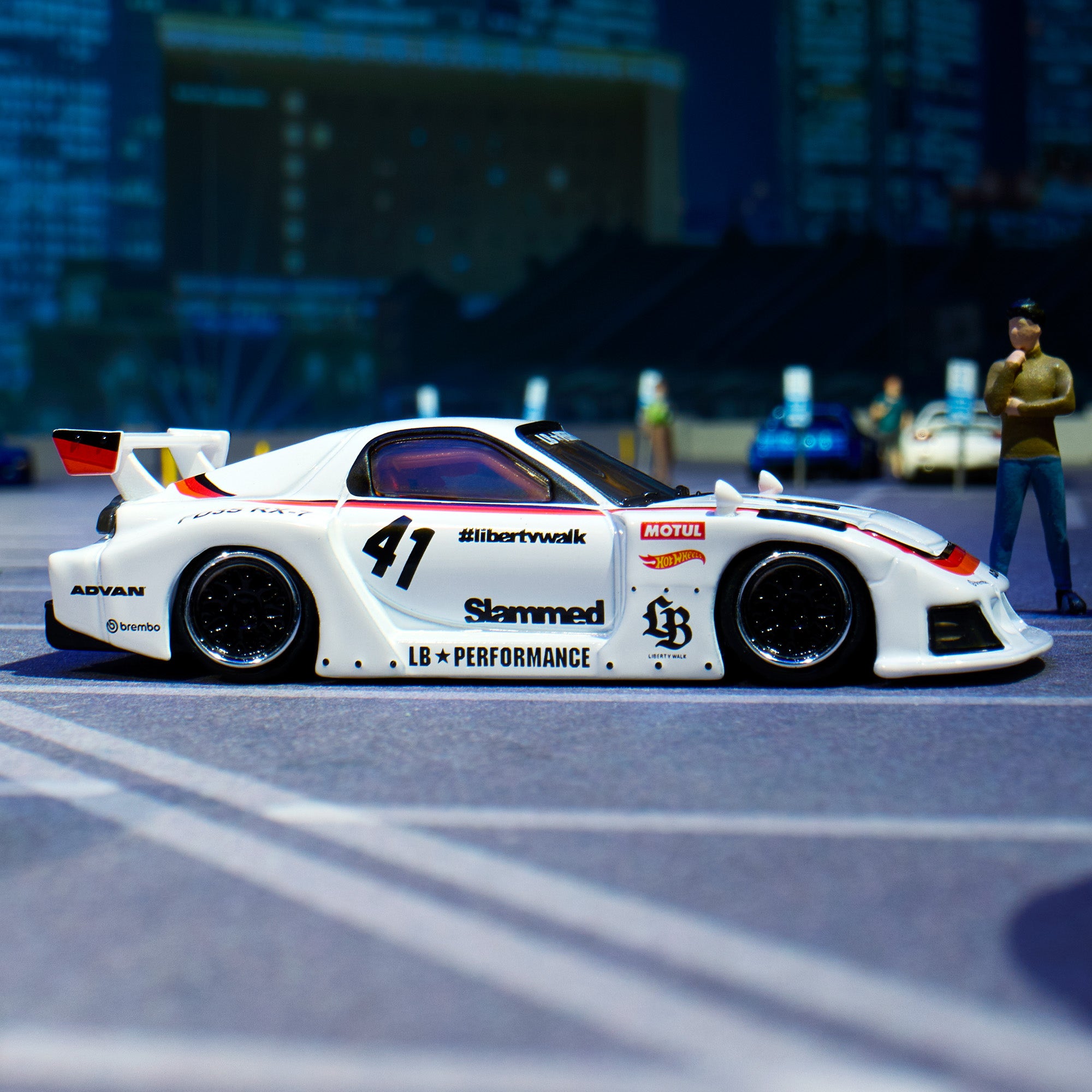 Hot Wheels Elite 64 Mazda RX-7 Liberty Walk - Image 4