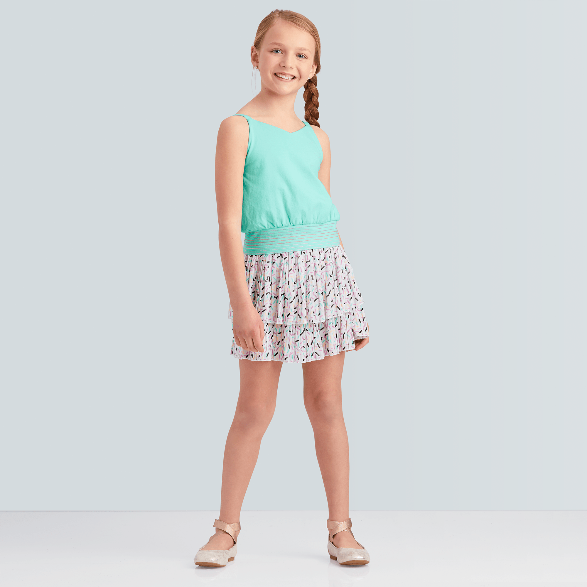 Minty Sweet Tank Top for Girls - Image 4