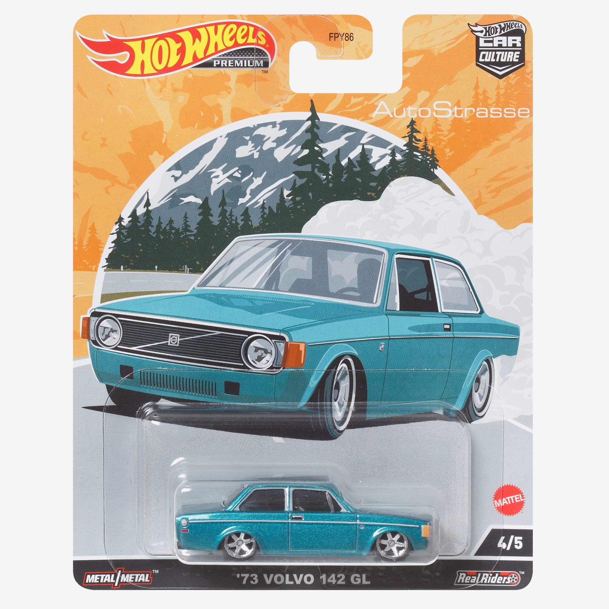 Hot Wheels Car Culture Circuit Legends Vehicles '74 Volvo 142 GL - Image 3