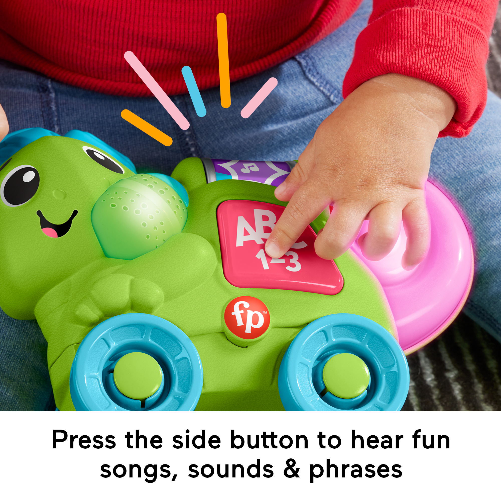 Fisher-Price Link Squad Crawl 'n Colors Chameleon Baby Learning Toy With Music & Lights - Image 3