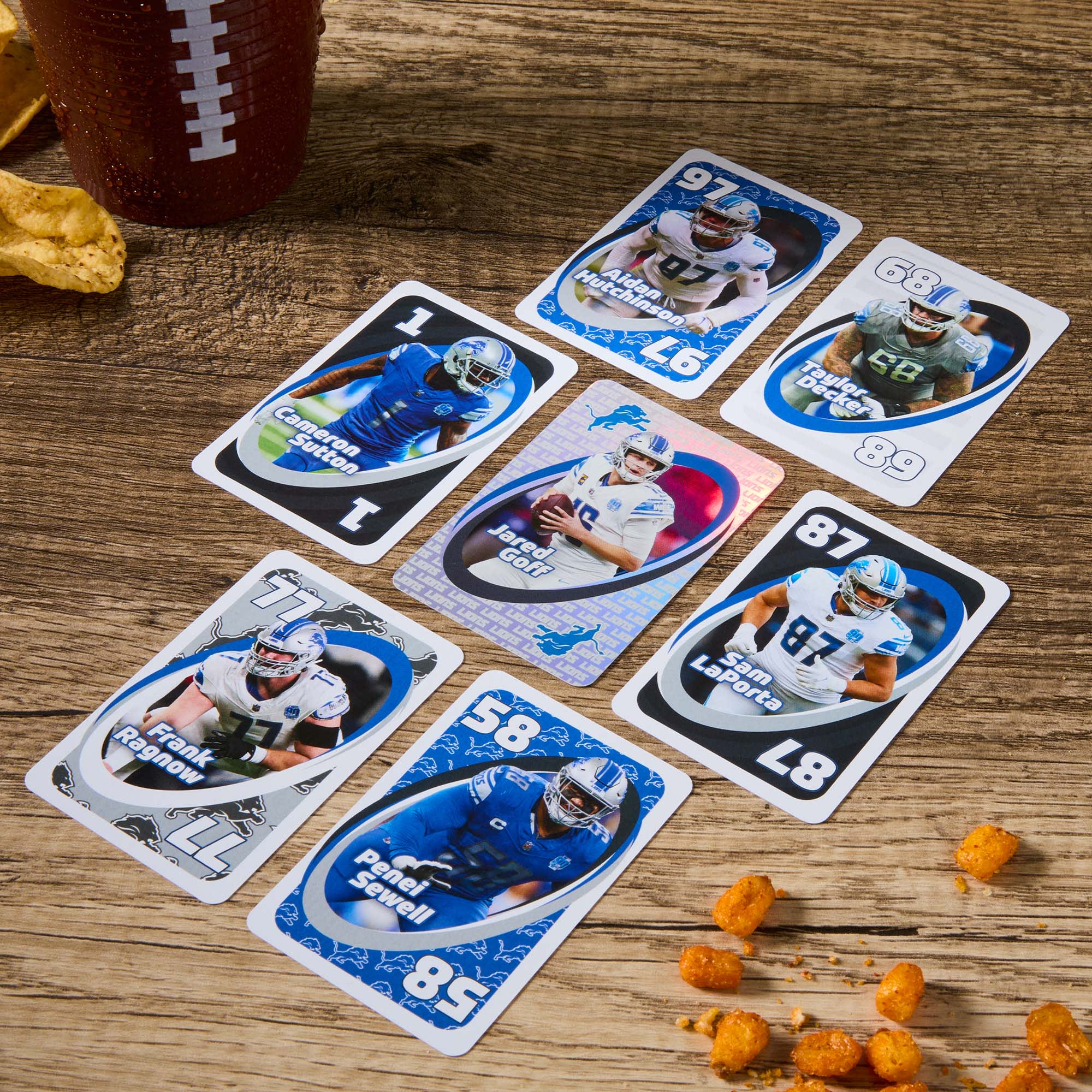 UNO Fandom NFL Detroit Lions Game Deck - Image 5