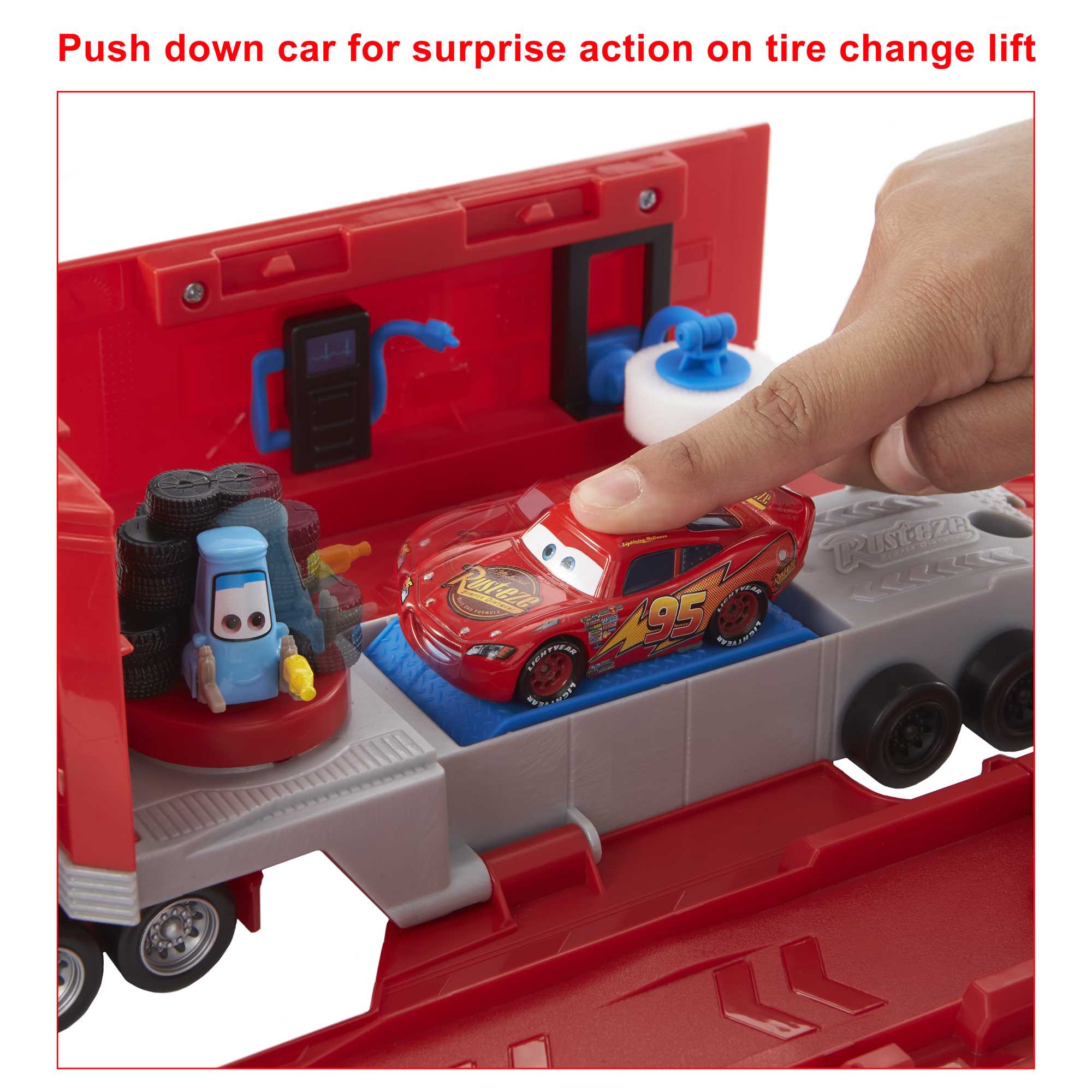 Disney And Pixar Cars Transforming Mack Playset. 2-In-1 Toy Truck & Tune-Up Station With Launcher. Lift & More. Movie-Inspired Graphics. Gift For Kids Ages 4 Years Old & Up - Image 3