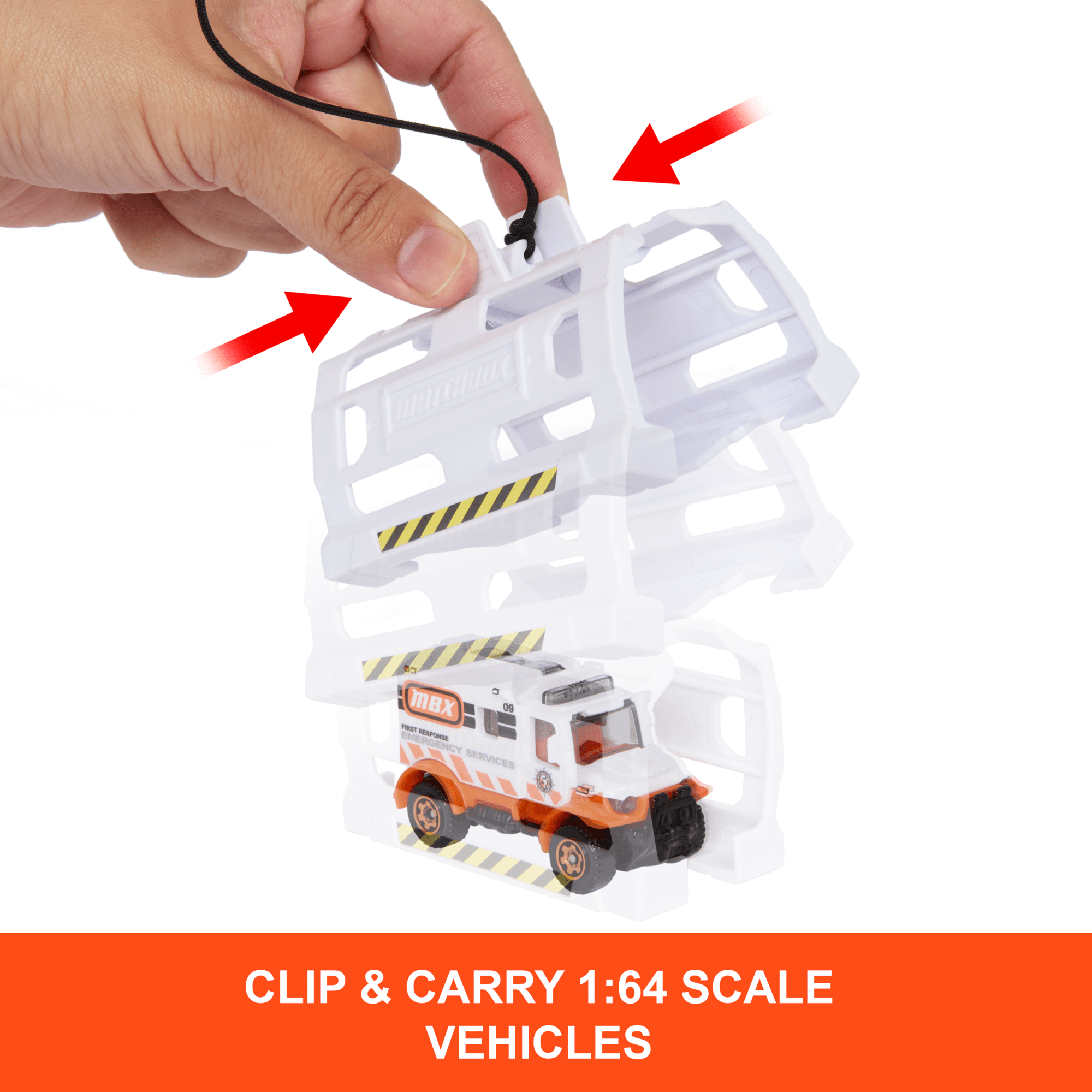 Matchbox Action Drivers Matchbox Rescue Helicopter.16-in Large-Scale Helicopter With 1:64 Scale Die-Cast Toy Ambulance - Image 4