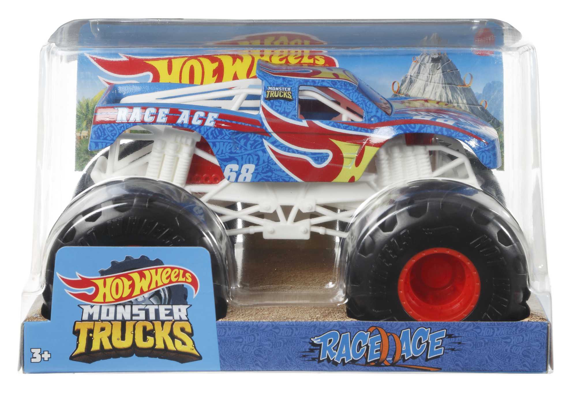 Hot Wheels Monster Trucks Vehículo de Juguete Race Ace Escala 1:24 - Image 4