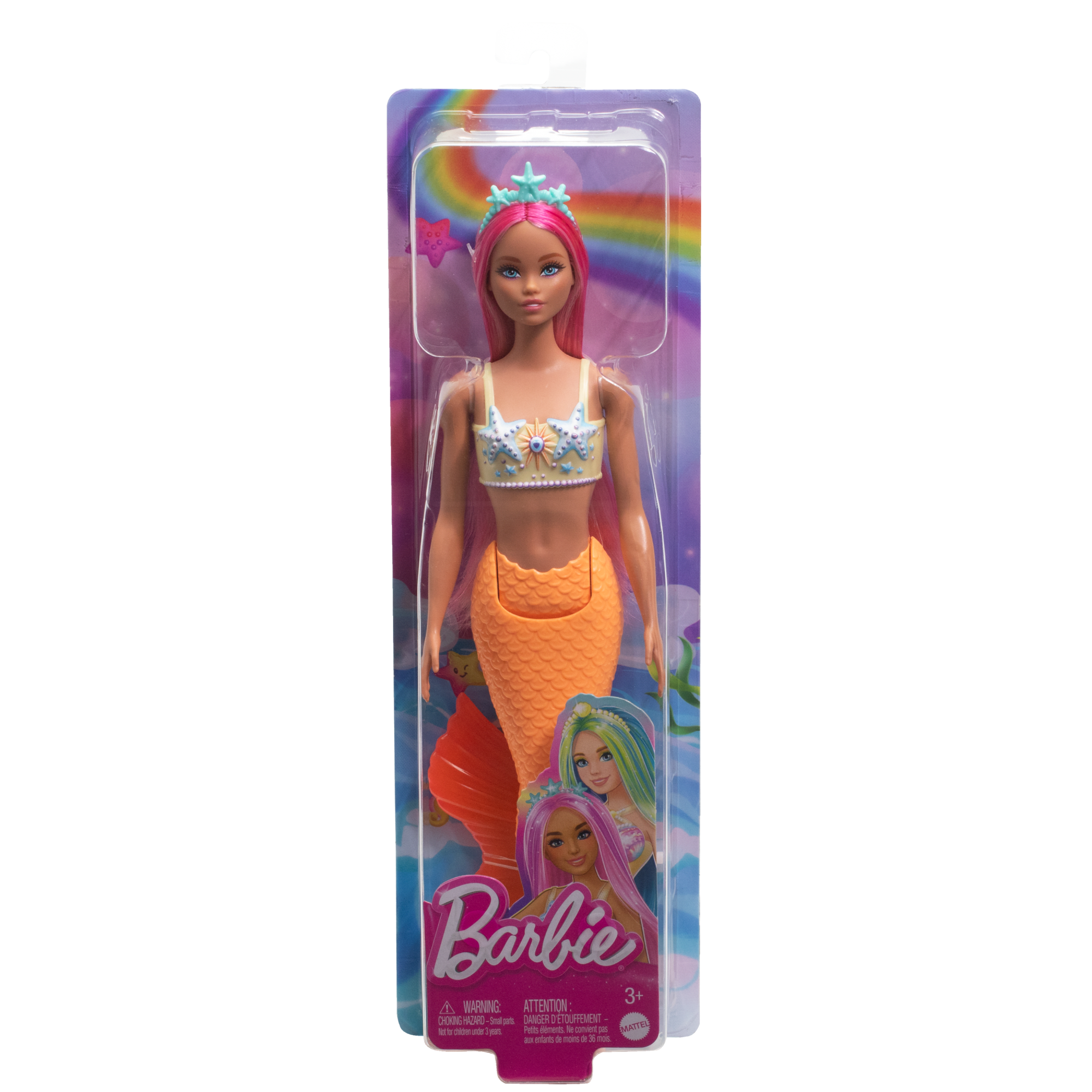 Barbie-Poupées Sirènes Avec Cheveux et Nageoire Colorés et Serre-Tête - Image 6