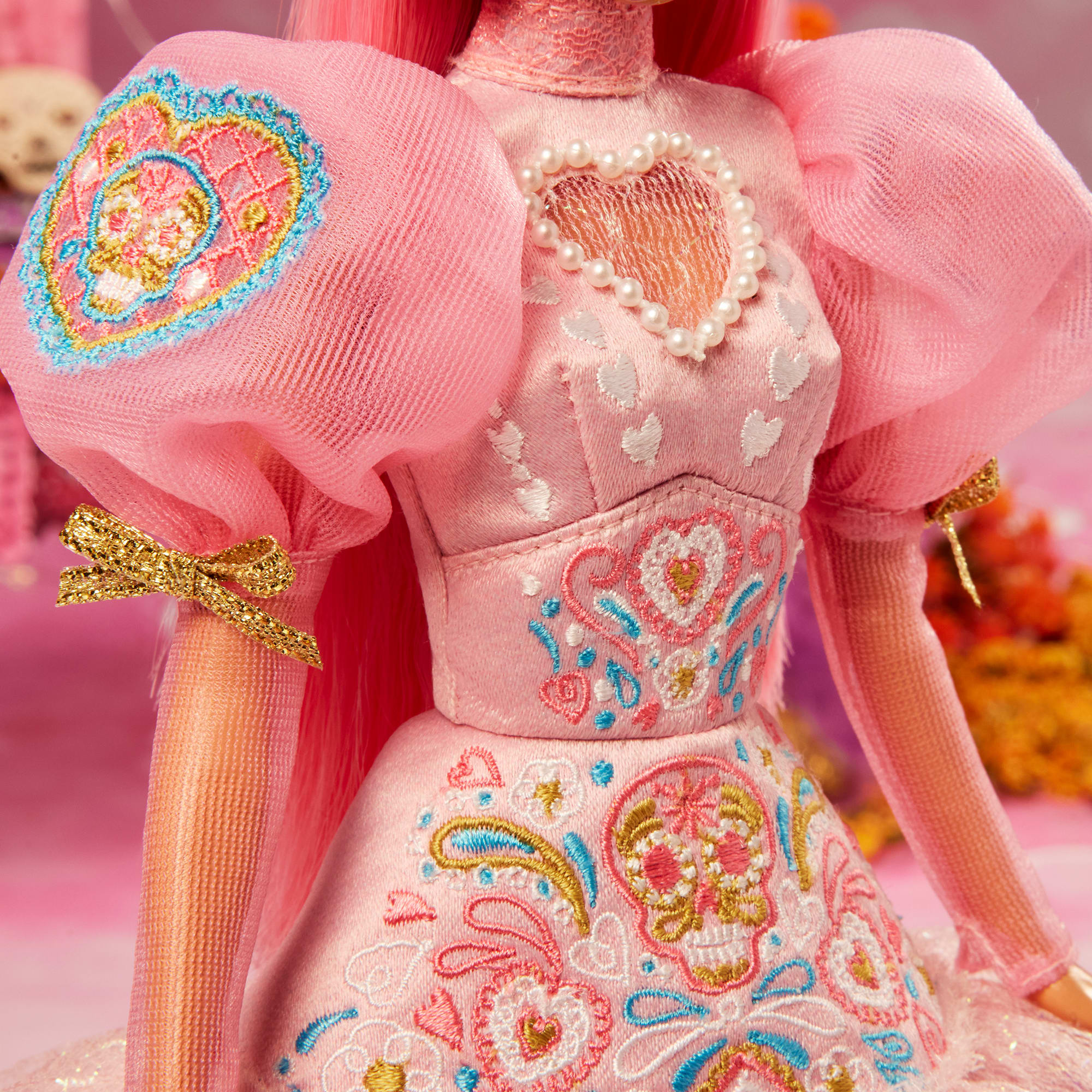 2023 Día De Muertos Barbie x Pink Magnolia Doll - Image 7