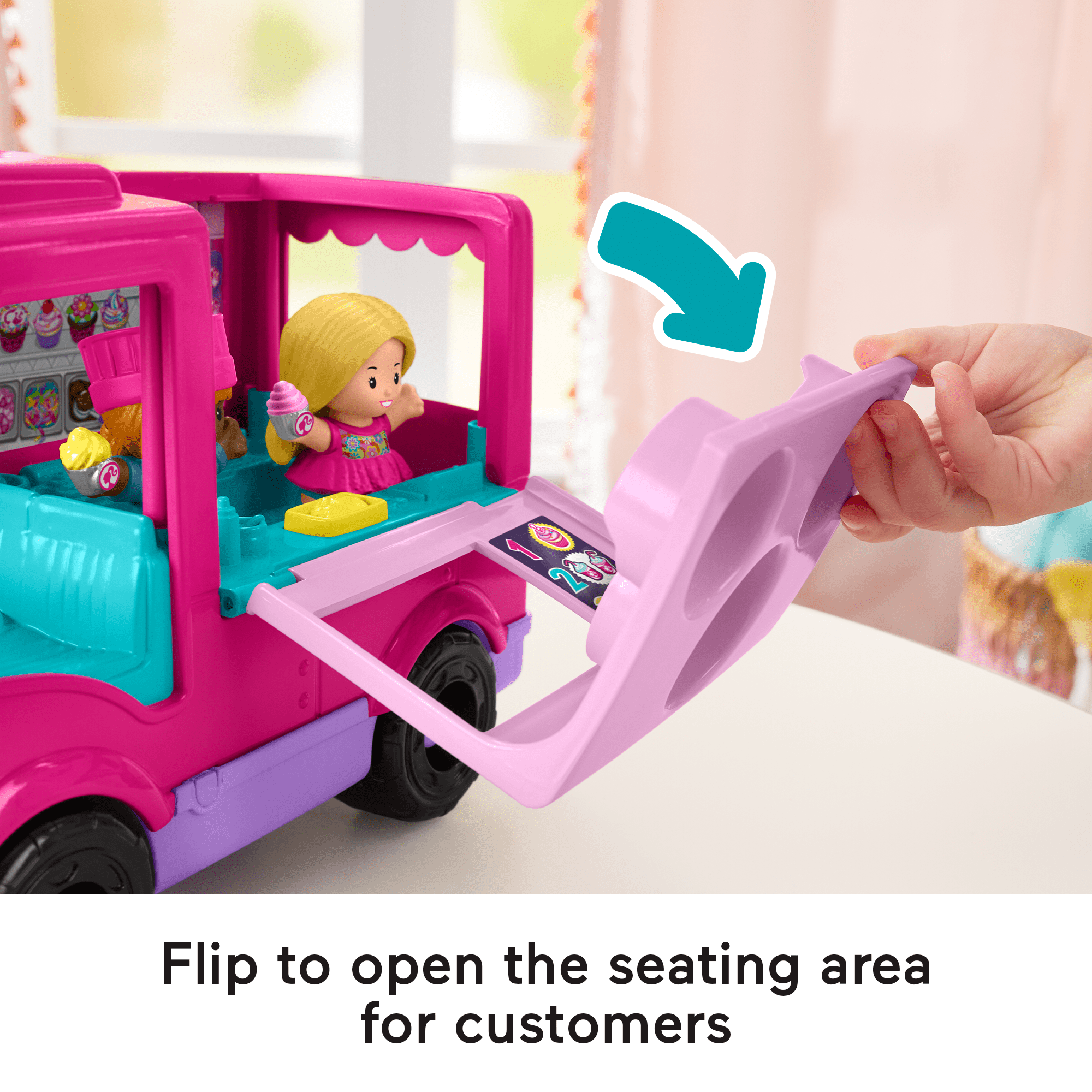Barbie Cupcake Truck By Little People - Image 4