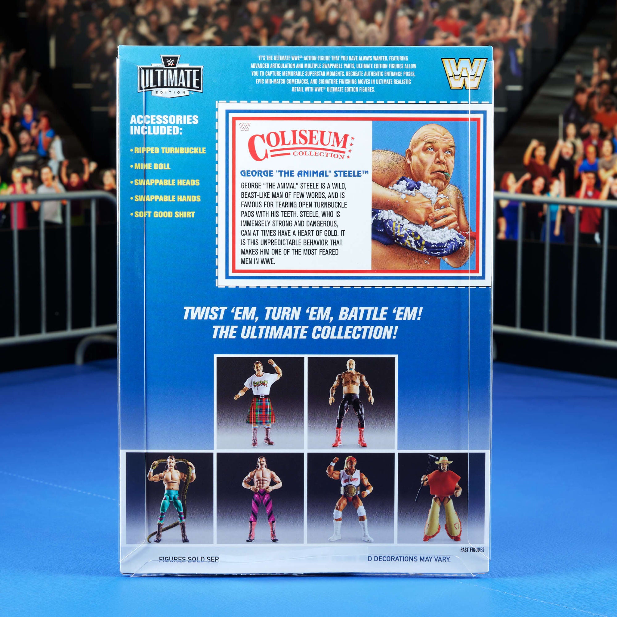 WWE Ultimate Edition Coliseum Collection Rowdy Roddy Piper & George The Animal Steele 2-Pack - Image 16