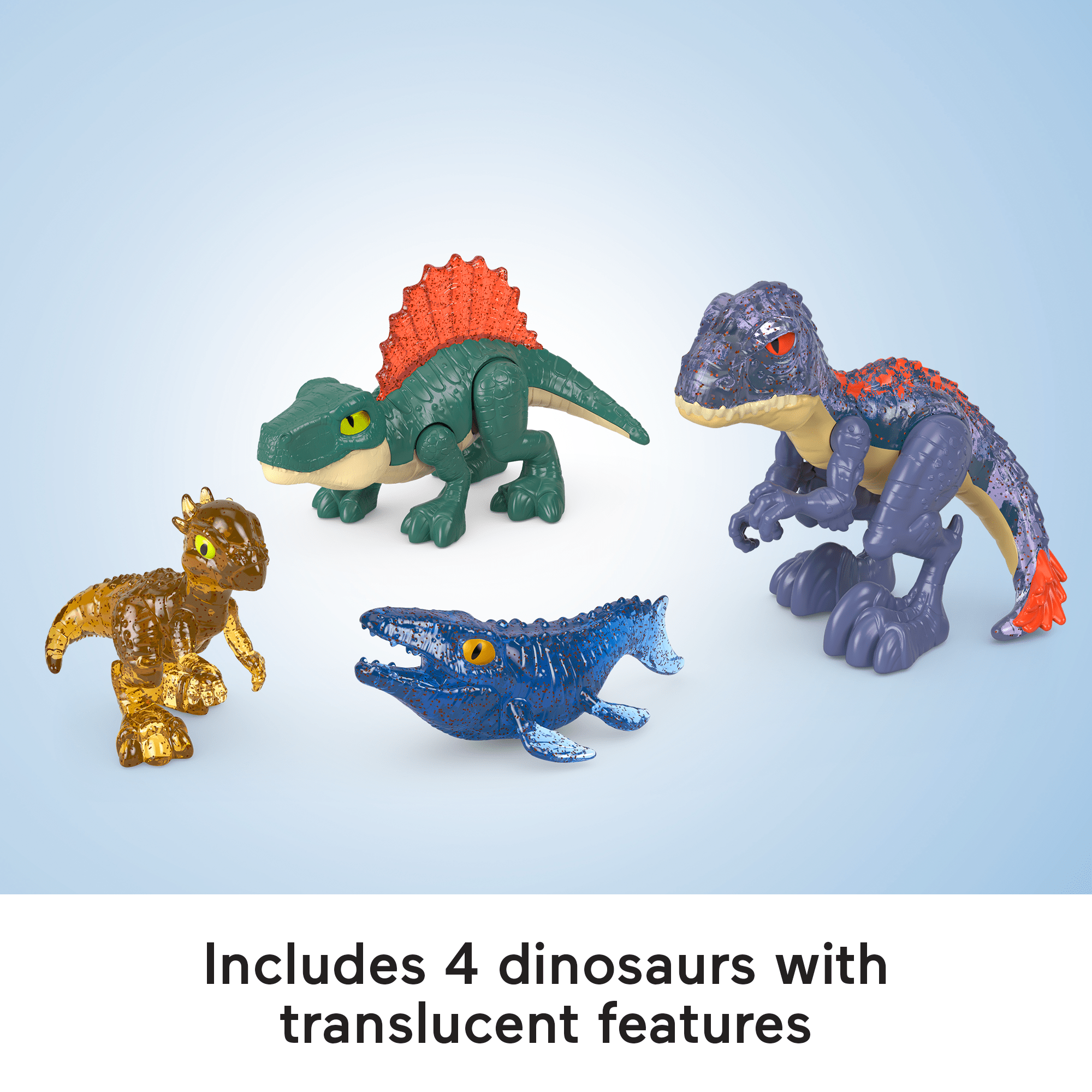Imaginext Jurassic World Evo-Scanner Multi-Pack Light-Up Dinosaur Playset. 10 Toys - Image 4