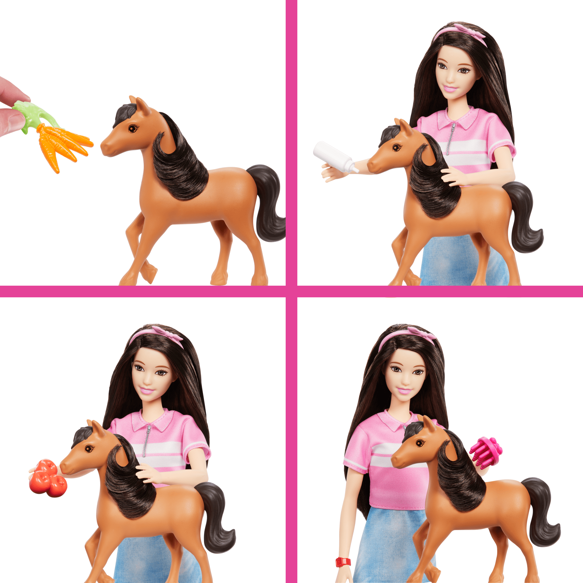 Barbie Detetive A Grande Corrida de Cavalos Conjunto de Brinquedo Cuidado de Póneis com Renee - Image 2