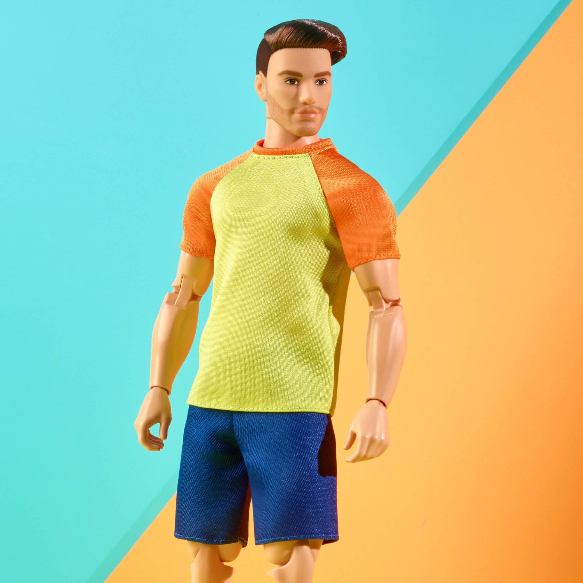 Barbie Looks Ken Doll (Buff Body. Curly Brunette Hair) - Image 9