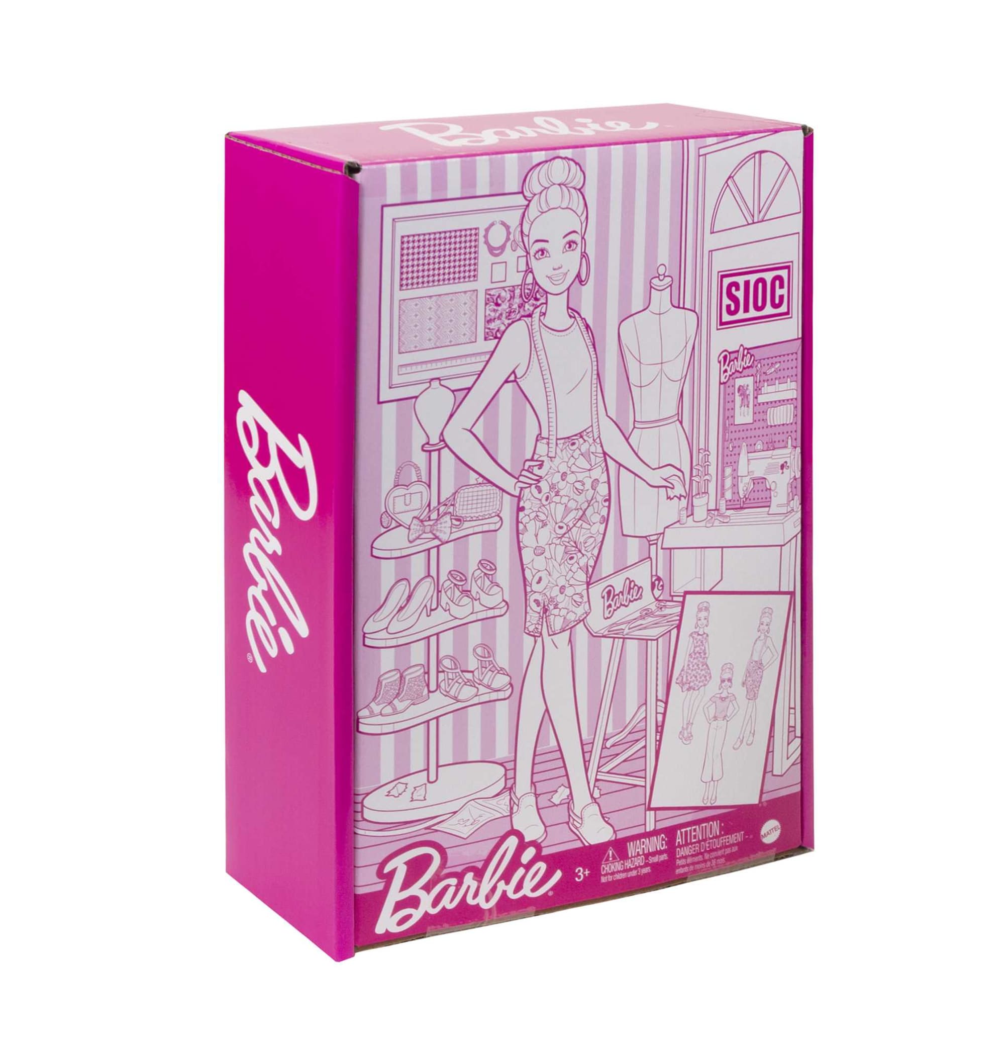 Barbie Fashion Designer Doll (12-In/30.40-Cm) & Studio. 25+ Design & Fashion Accessories. Ages 3 & Up - Image 6
