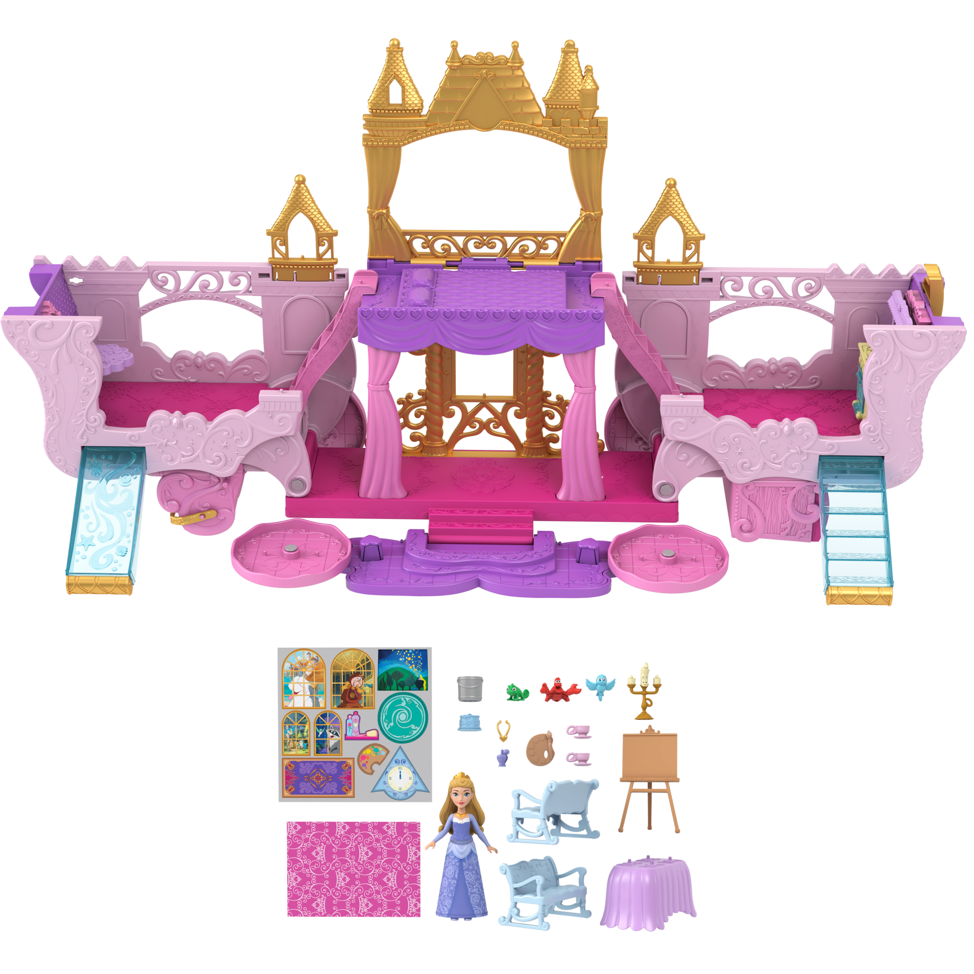 Princesses Disney-Calèche et Château-Coffret Avec Poupée Aurore - Image 5