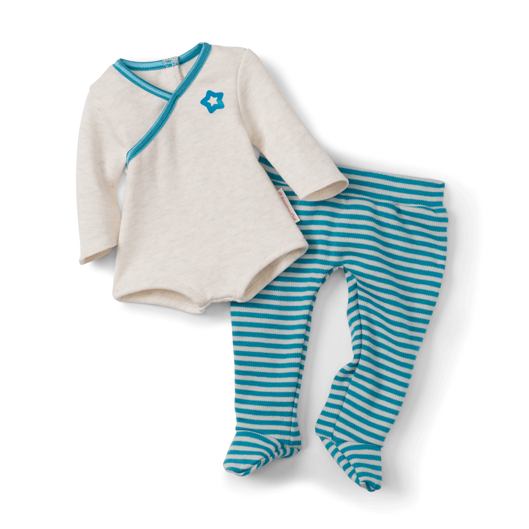 Bitty Baby® Doll #4 in Soft Blue + Bear Friend & Board Book - Image 2