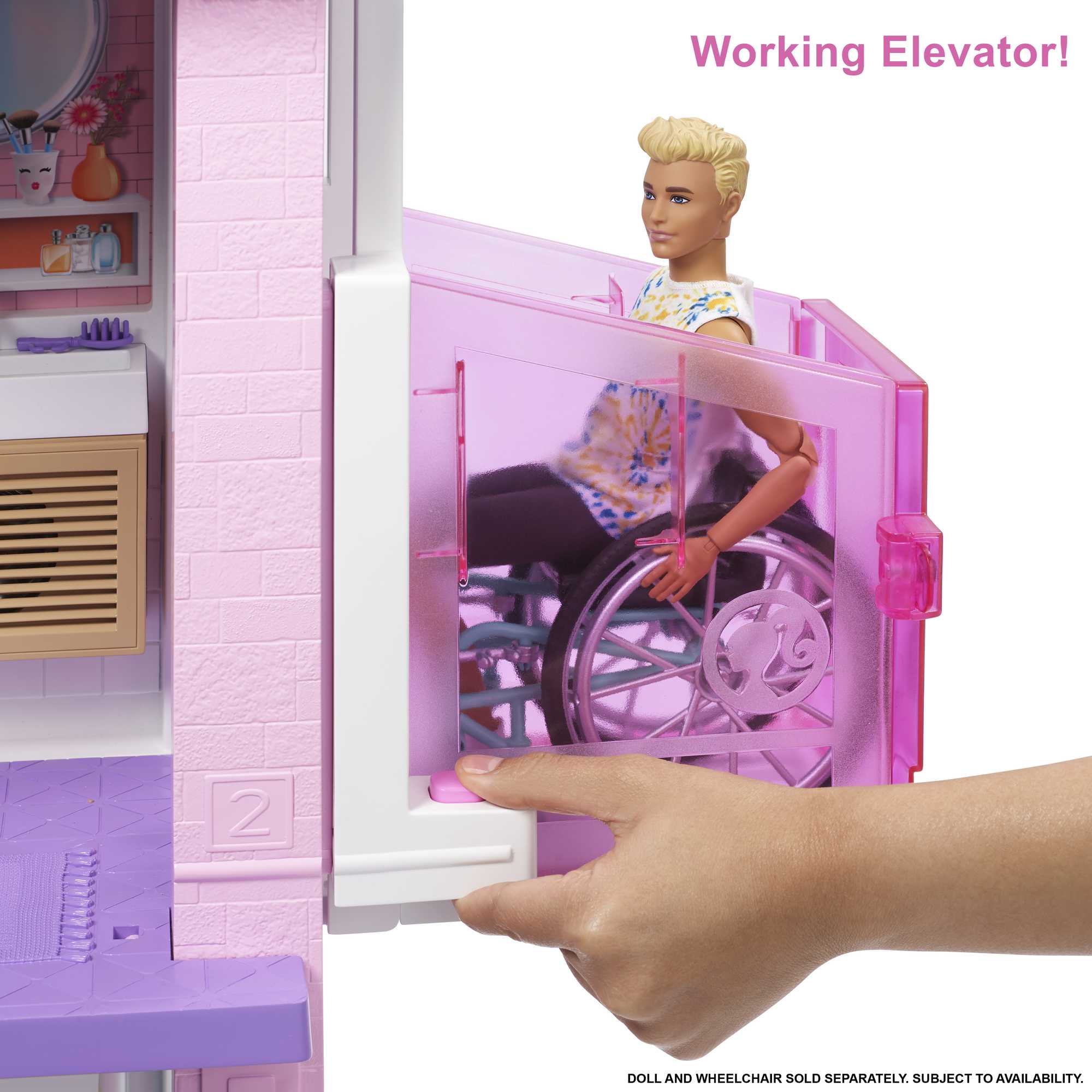 Barbie Dreamhouse Dollhouse With 75+ Accessories & Wheelchair Accessible Elevator. Lights. Sounds. Music - Image 5