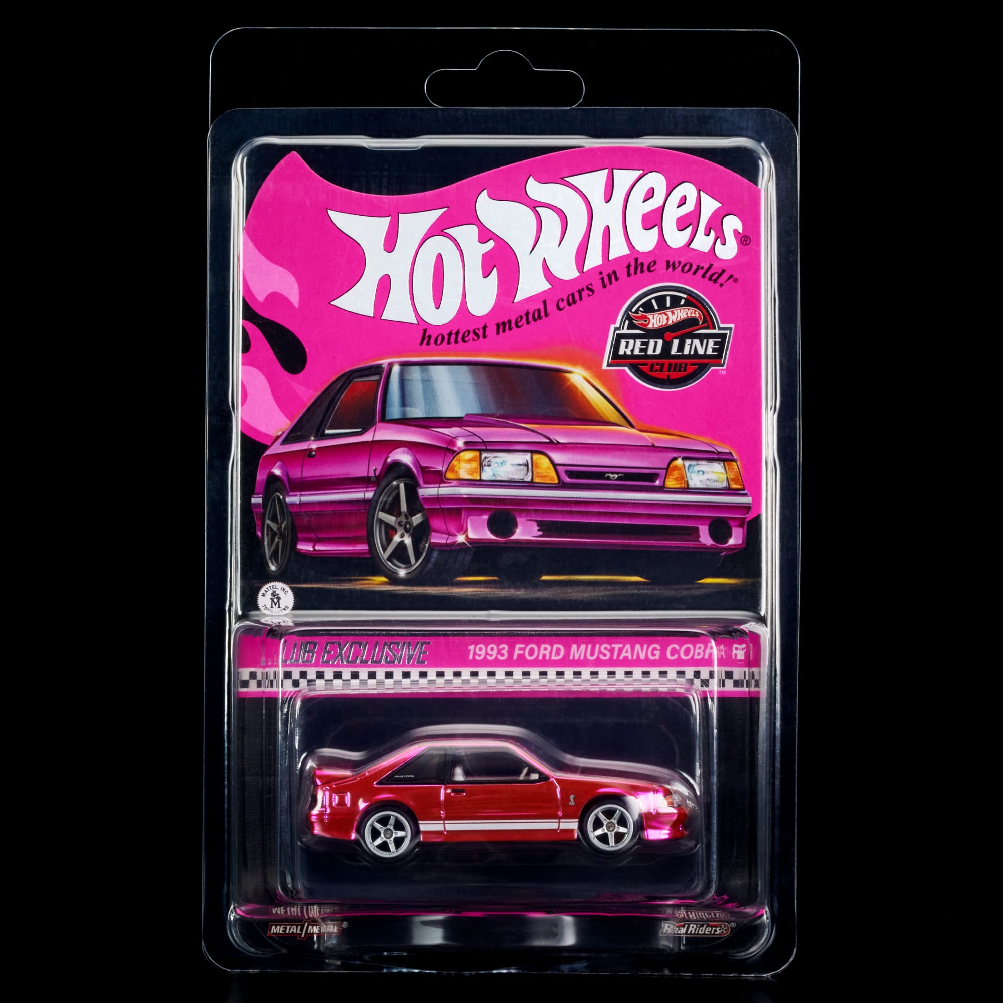 Hot Wheels RLC Exclusive Pink Edition 1993 Ford Mustang Cobra R - Image 7