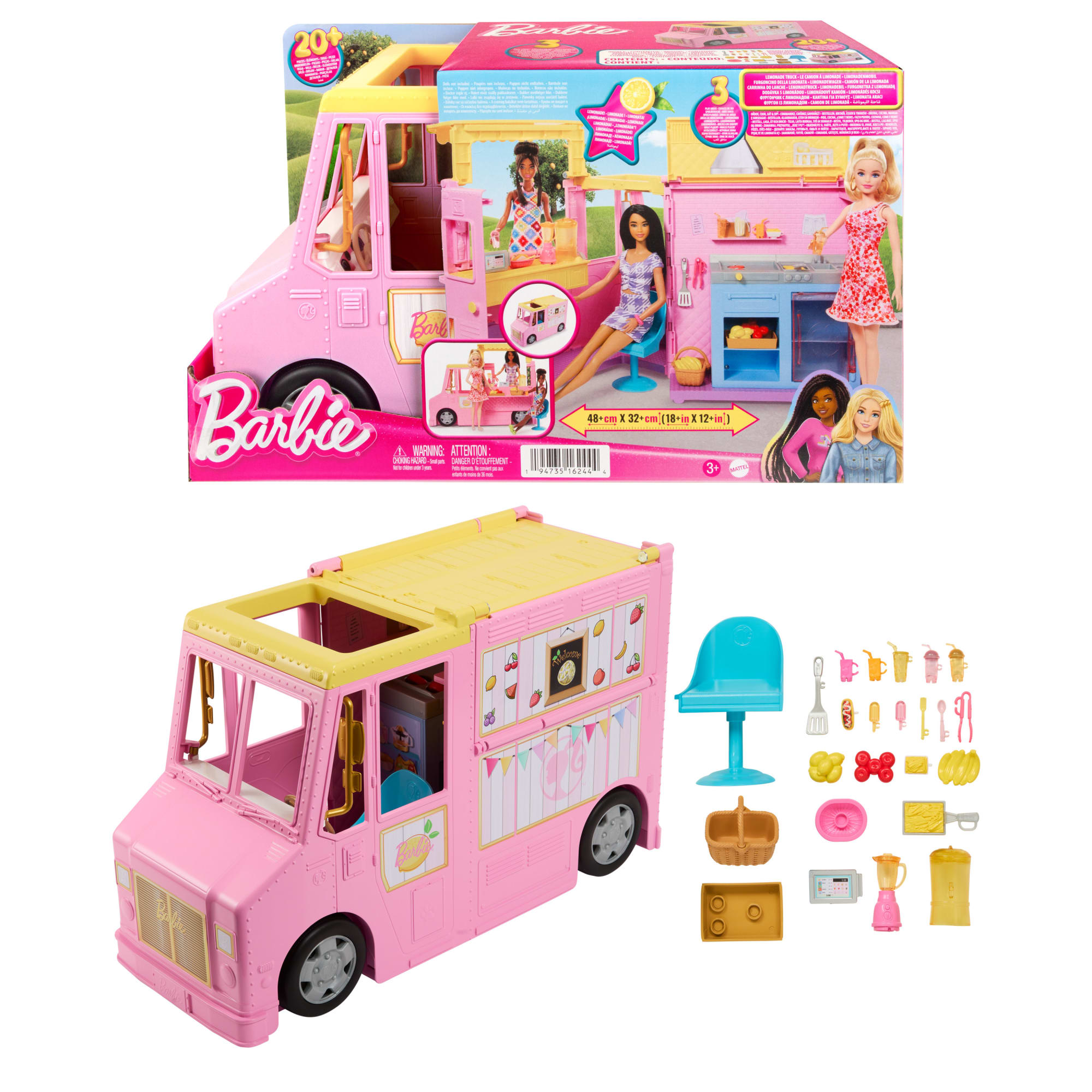 Barbie Sets. Lemonade Truck Playset With 25 Pieces - Image 6